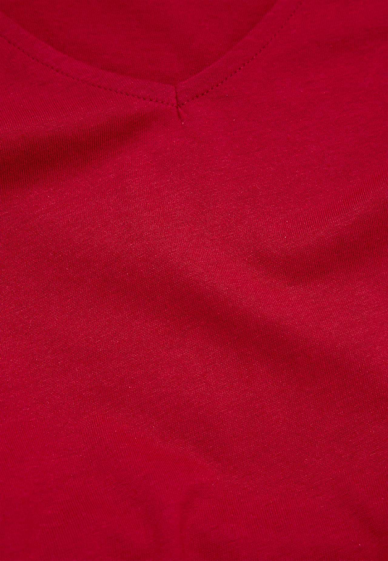 Jersey tuniek met zakken en een v-hals