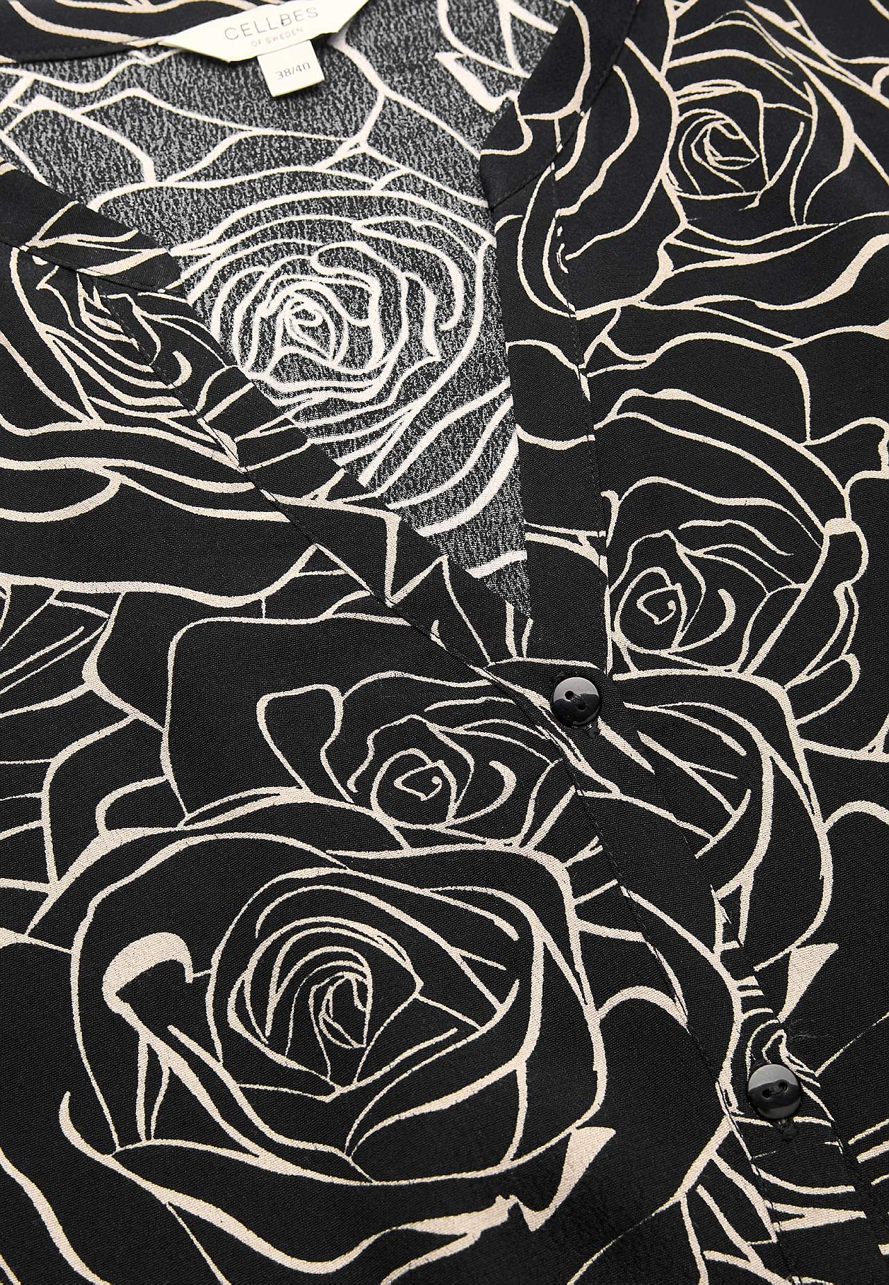 Jurk van viscose met een bloemenpatroon