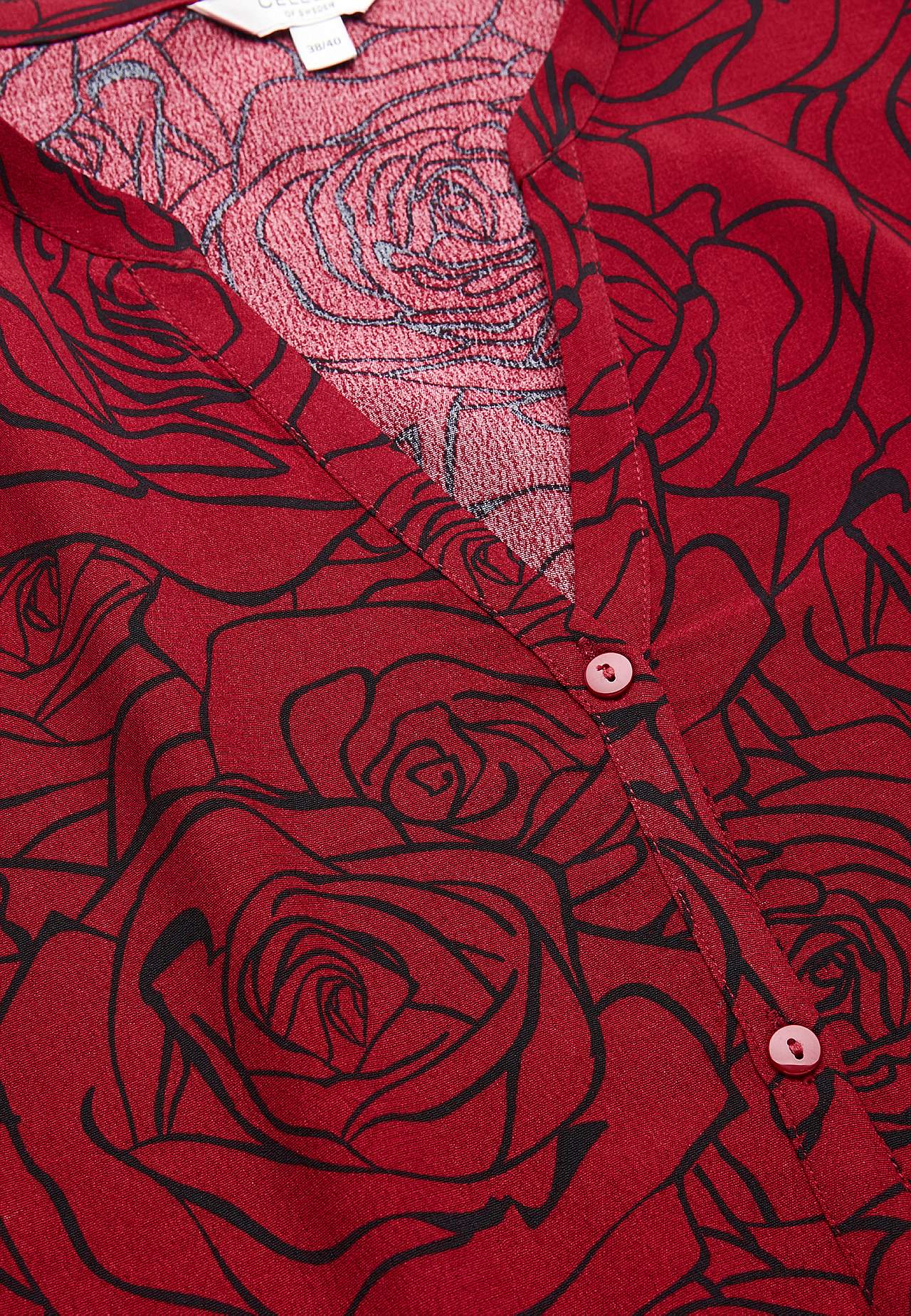 Jurk van viscose met een bloemenpatroon