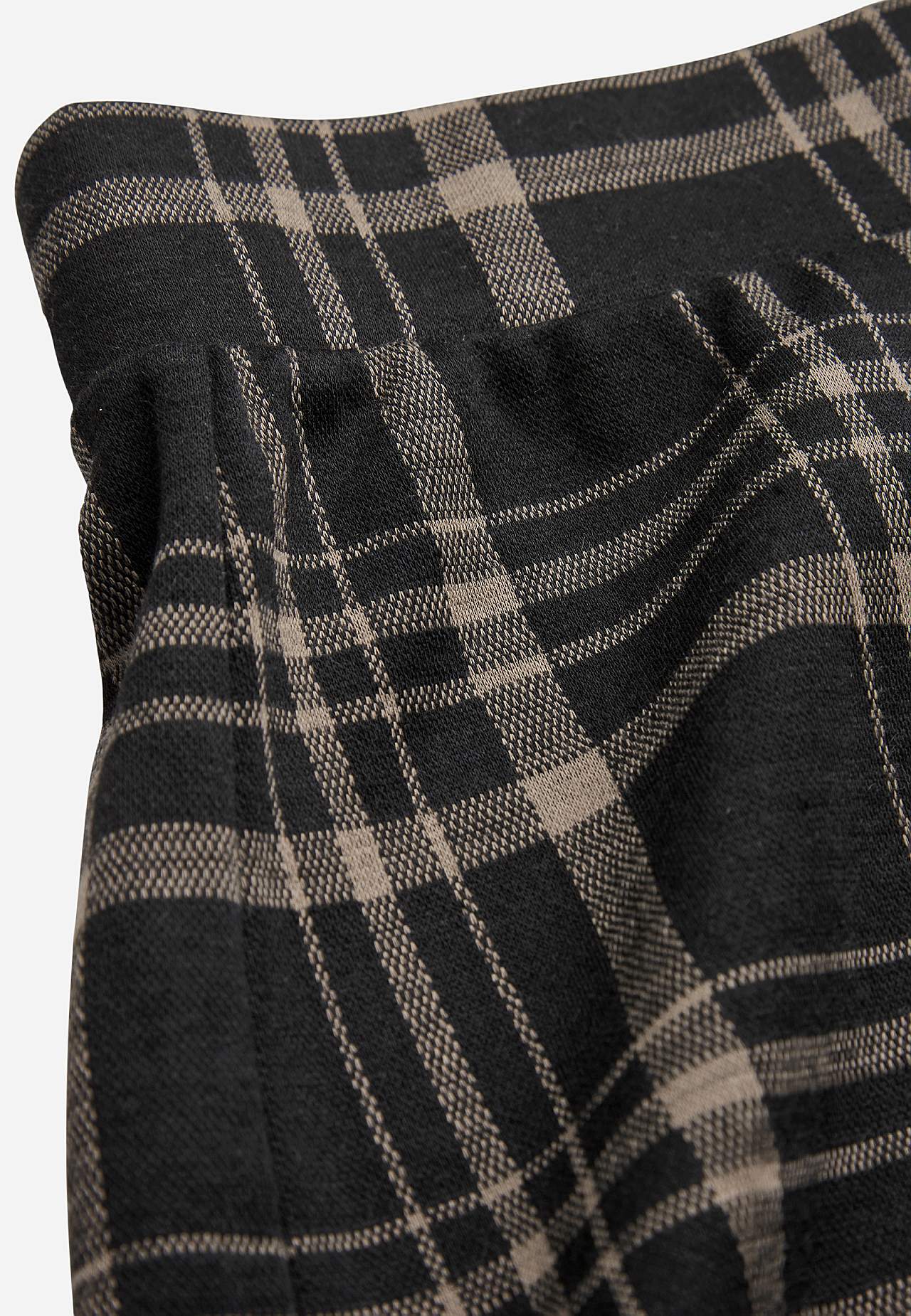Geruite jersey rok