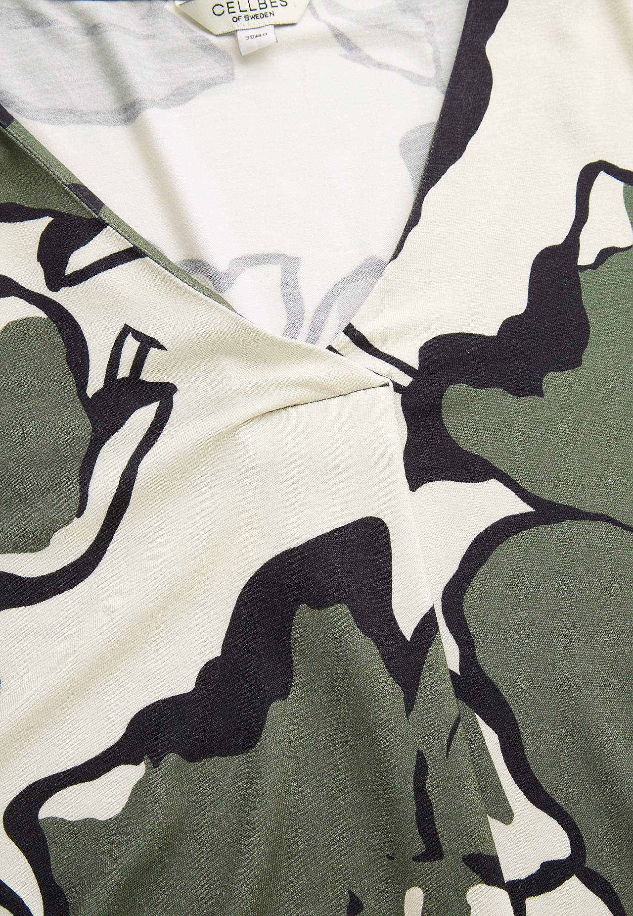 Jersey tuniek met een v-hals