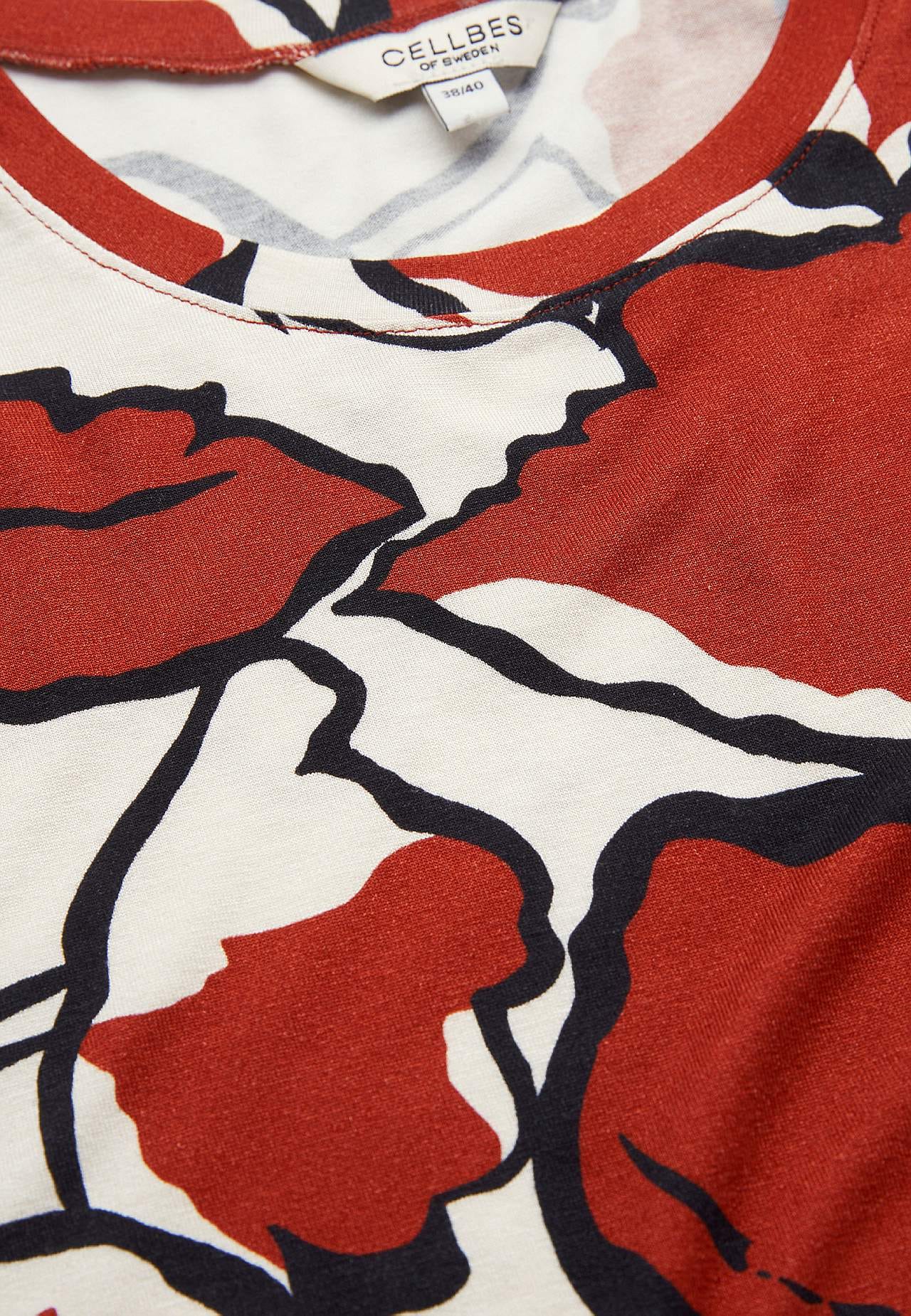 Jersey-topje met ronde hals