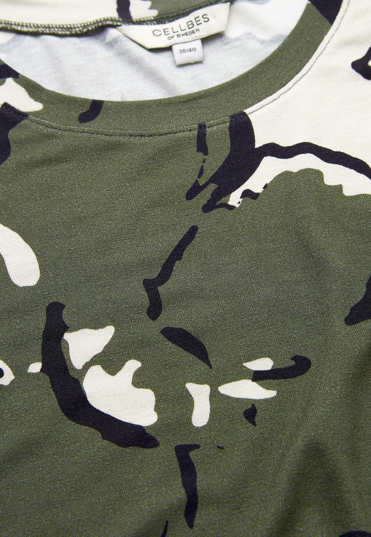 Jersey-topje met ronde hals