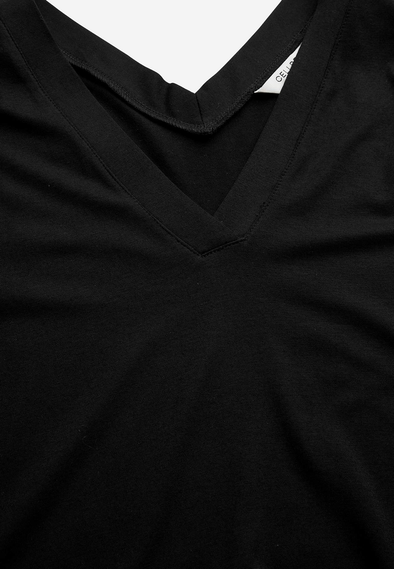 Jerseyjurk met een v-hals