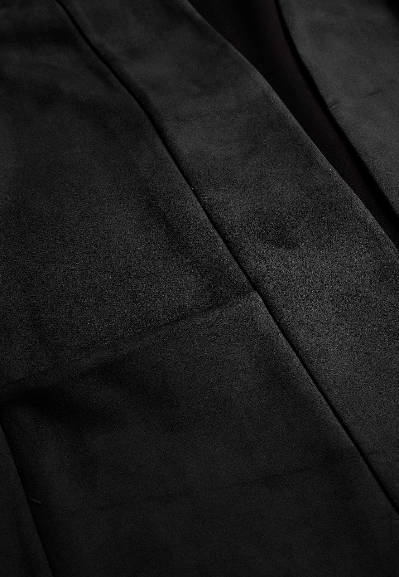 Tricotjack met suède-look
