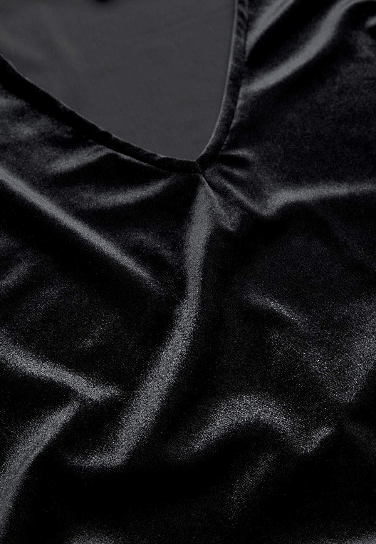 Fluwelen tuniek met verzameld mouwen detail