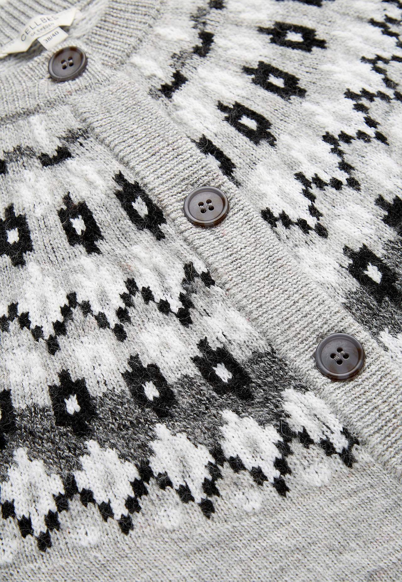 Cardigan met een jacquard patroon