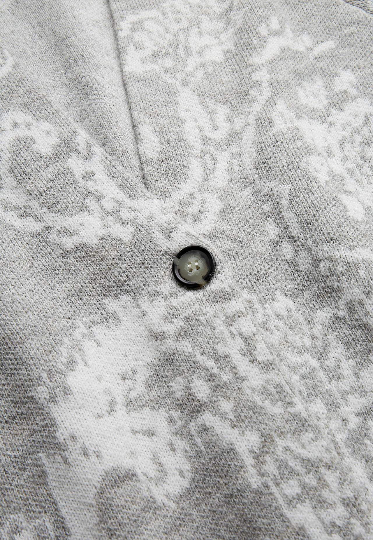 Jacquardgebreide cardigan