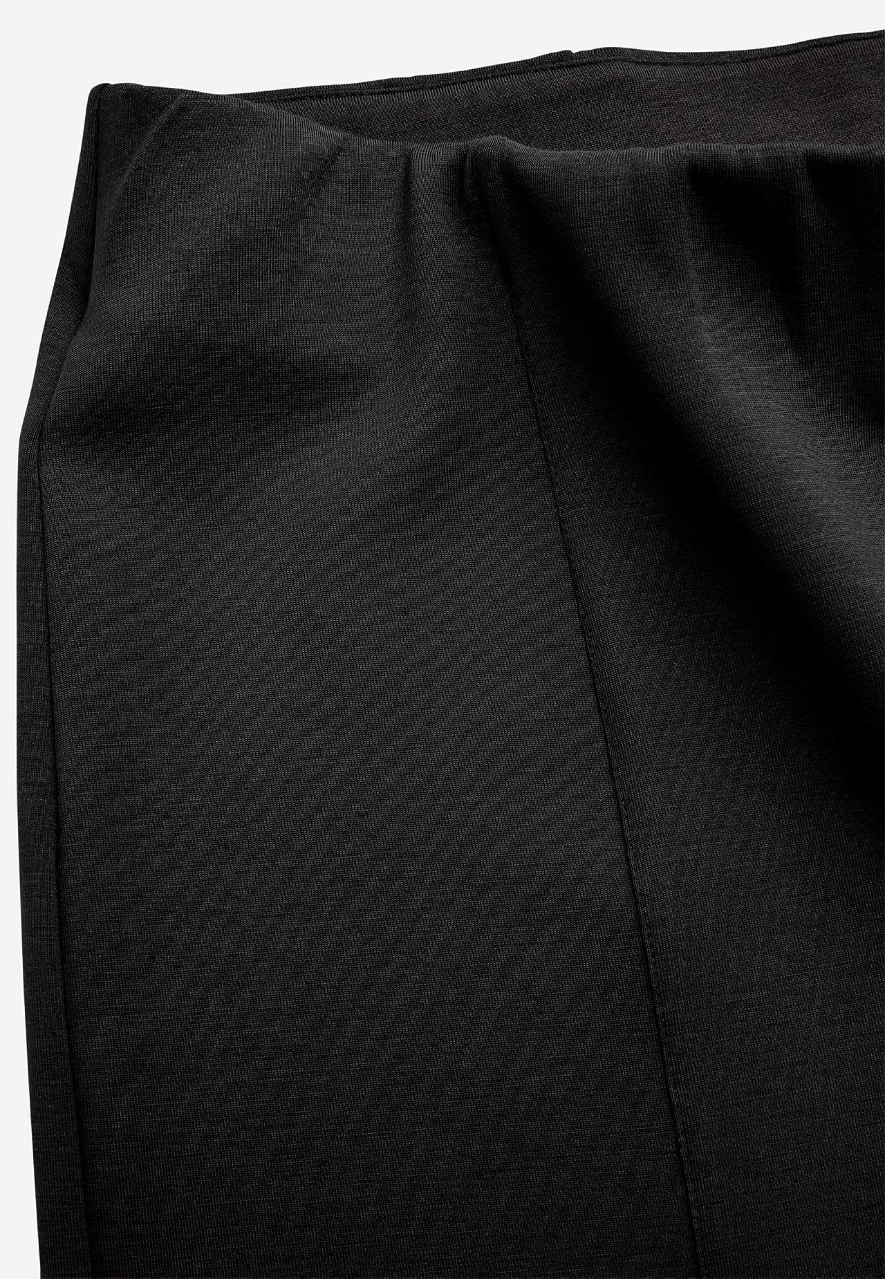 Jersey broek met wijde benen