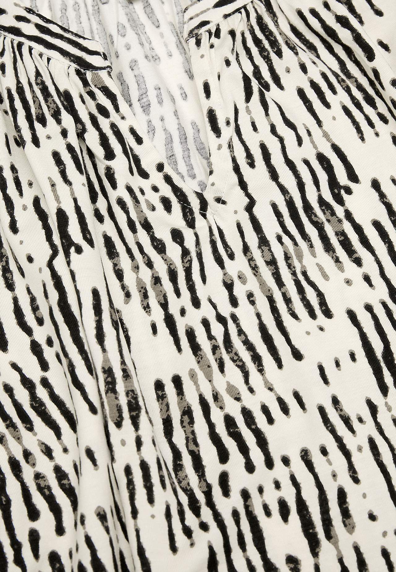 Jersey tuniek met een v-hals
