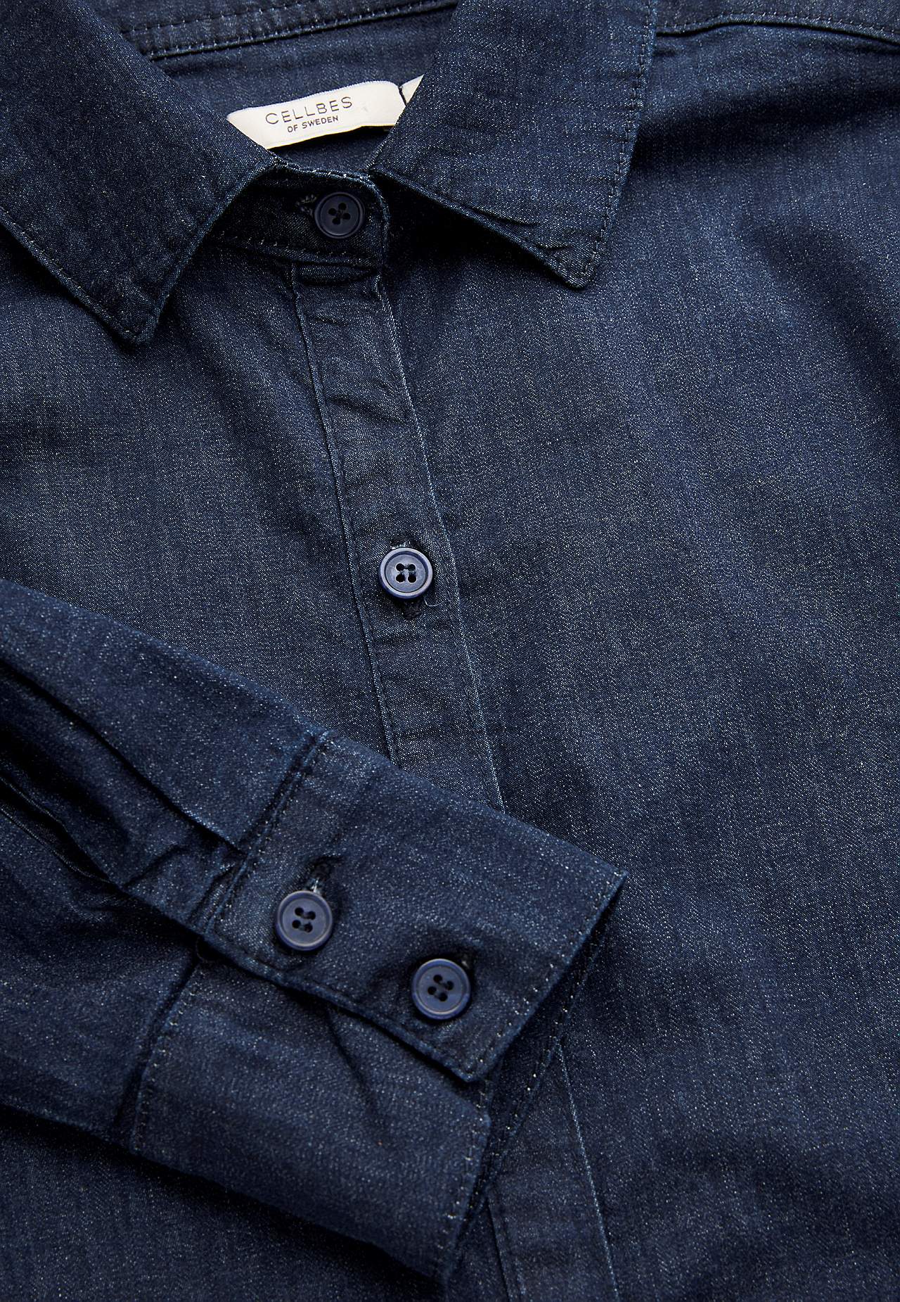 Elastische tuniek van denim