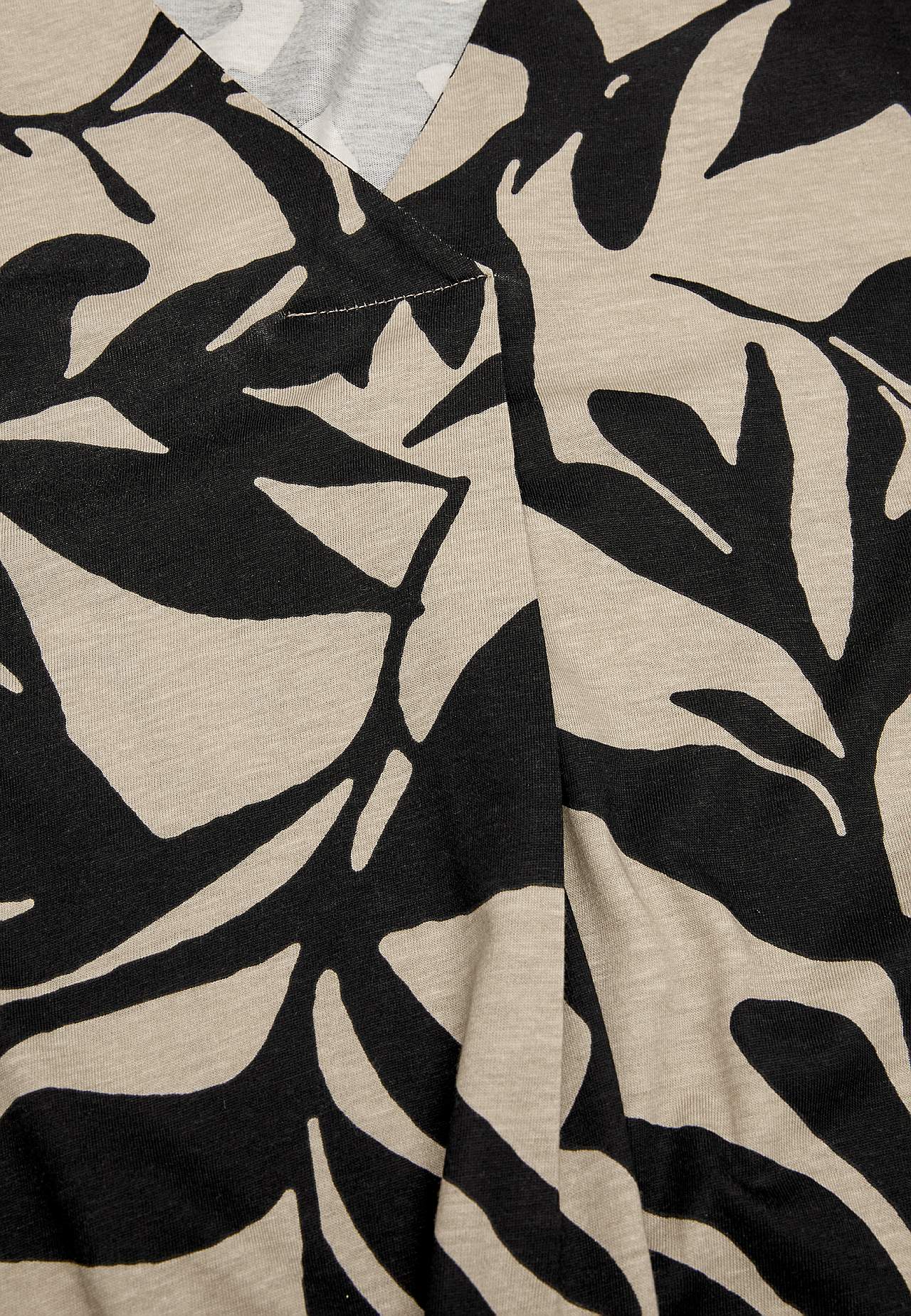 Jersey tuniek met kreuk detail