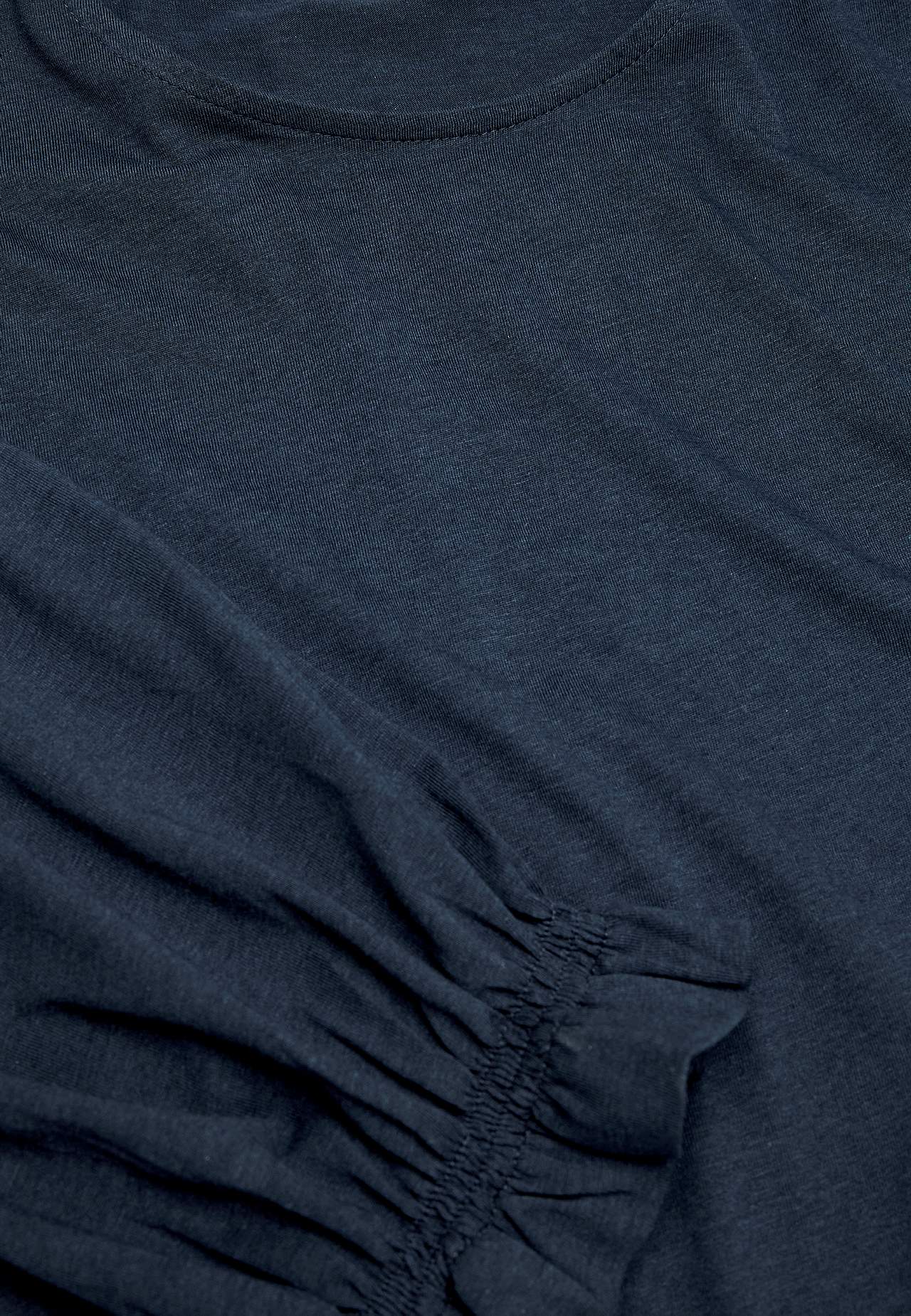 Jersey-topje met gesmokt detail
