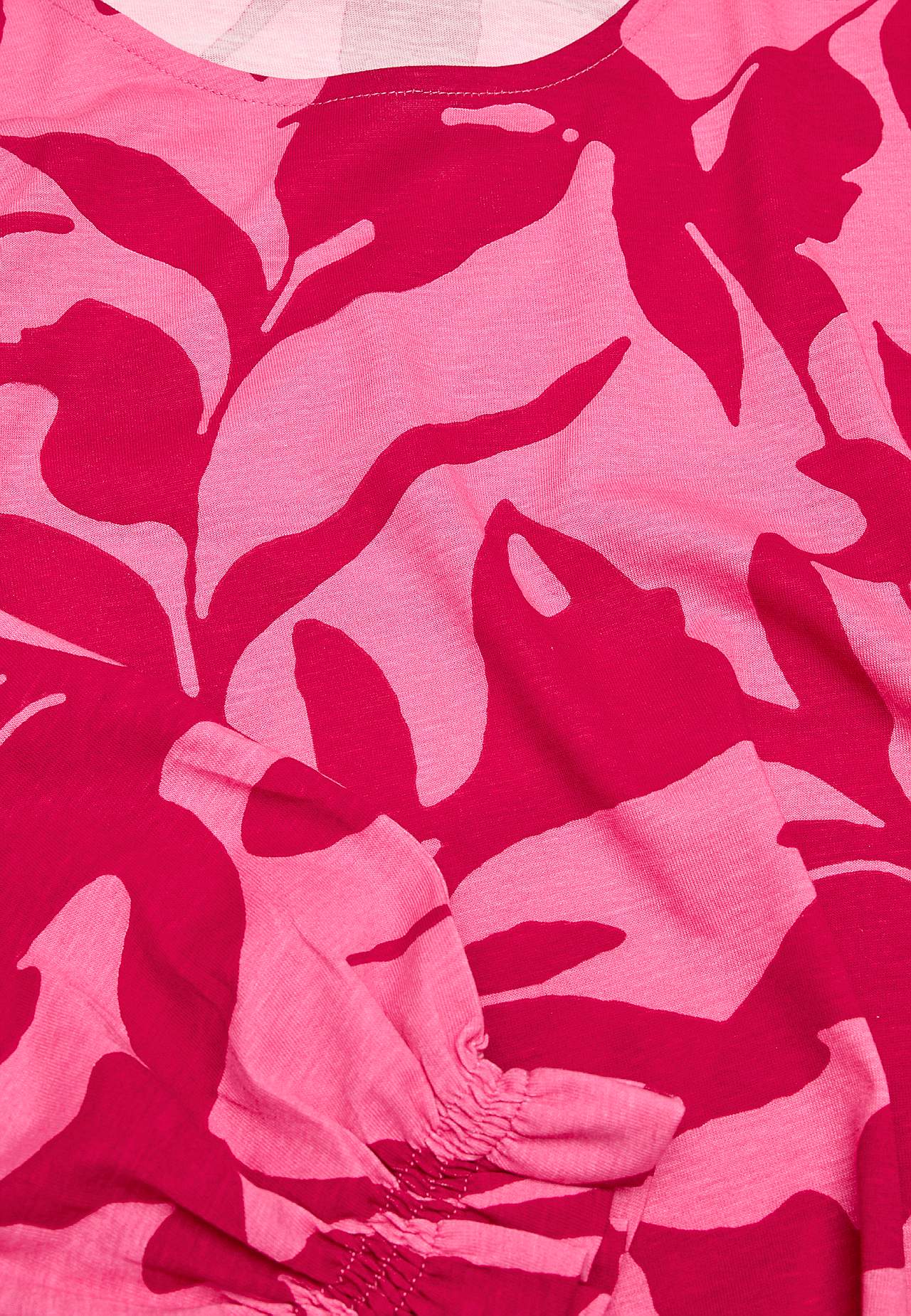 Jersey-topje met gesmokt detail