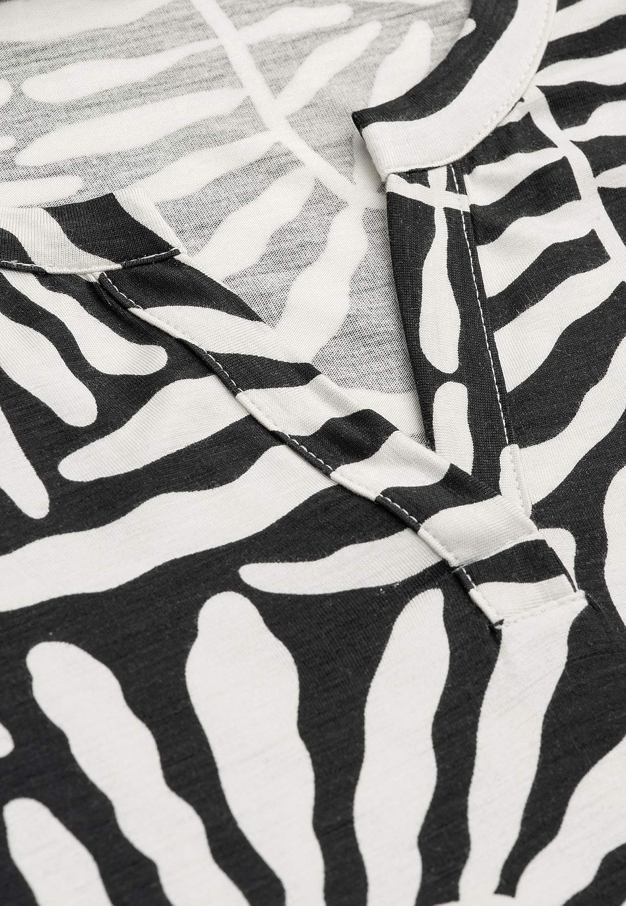 Jersey tuniek met 3/4 mouw