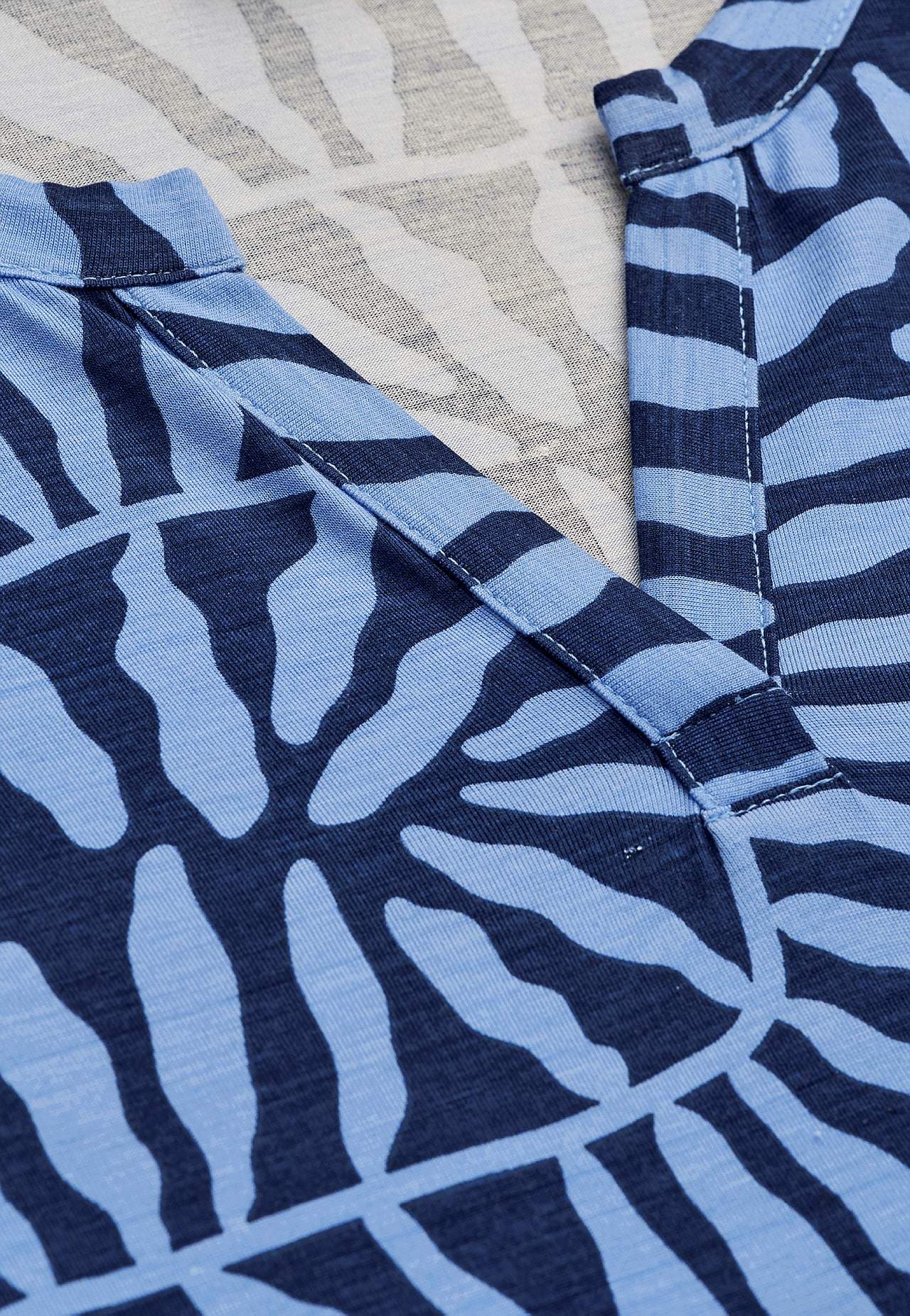 Jersey tuniek met 3/4 mouw