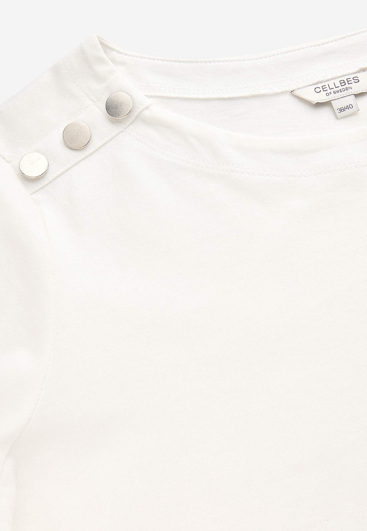 Jersey-topje met knoppen