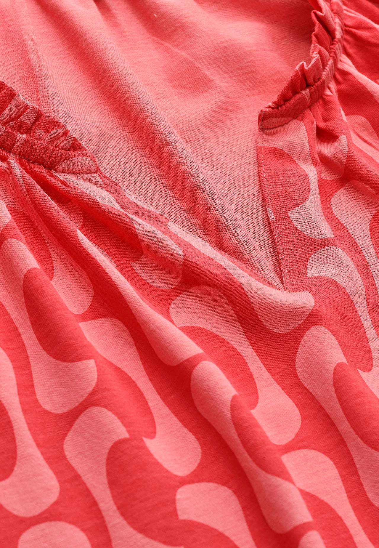 Jersey tuniek met 3/4 lengte mouwen