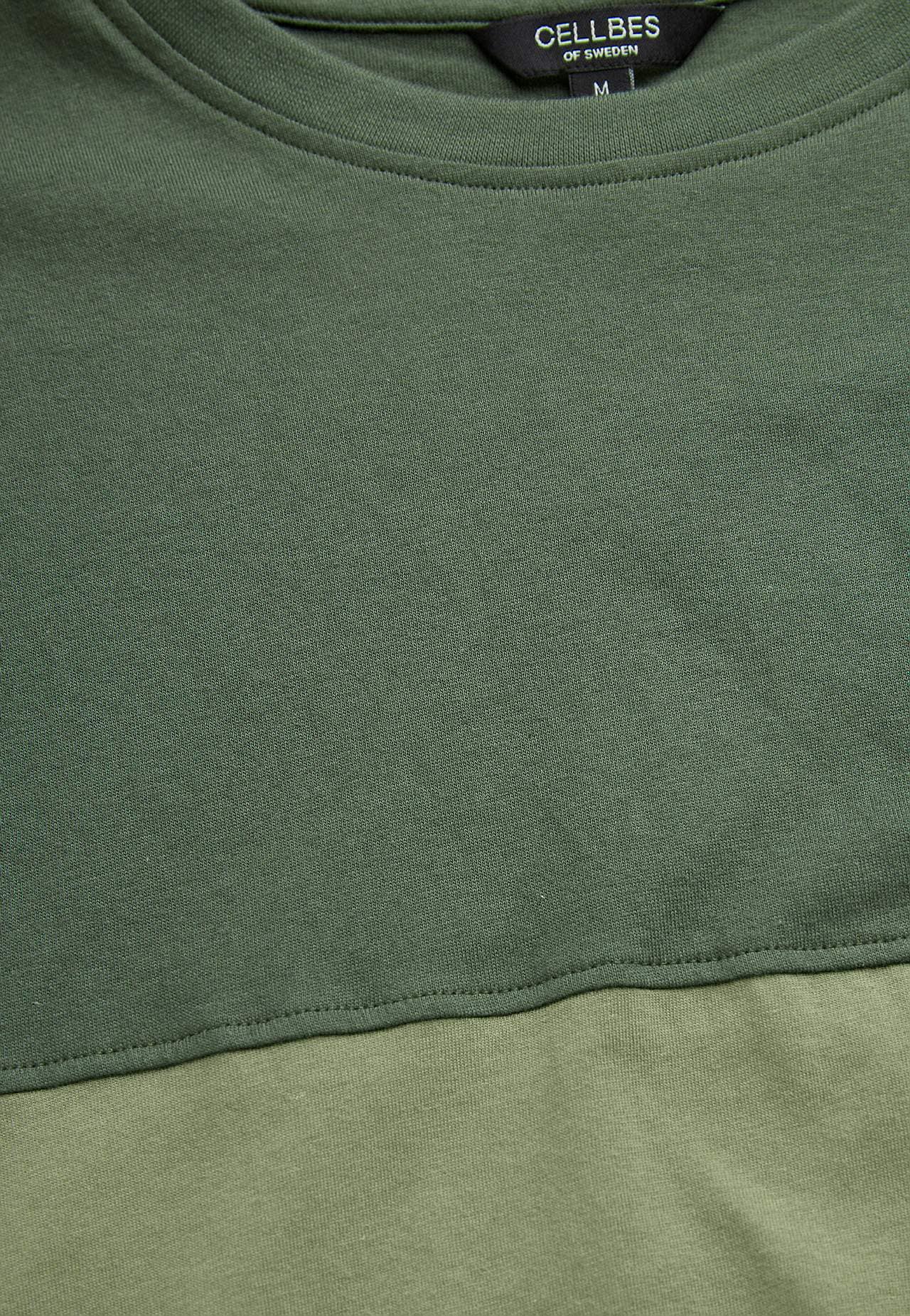 T-shirt met één brede streep