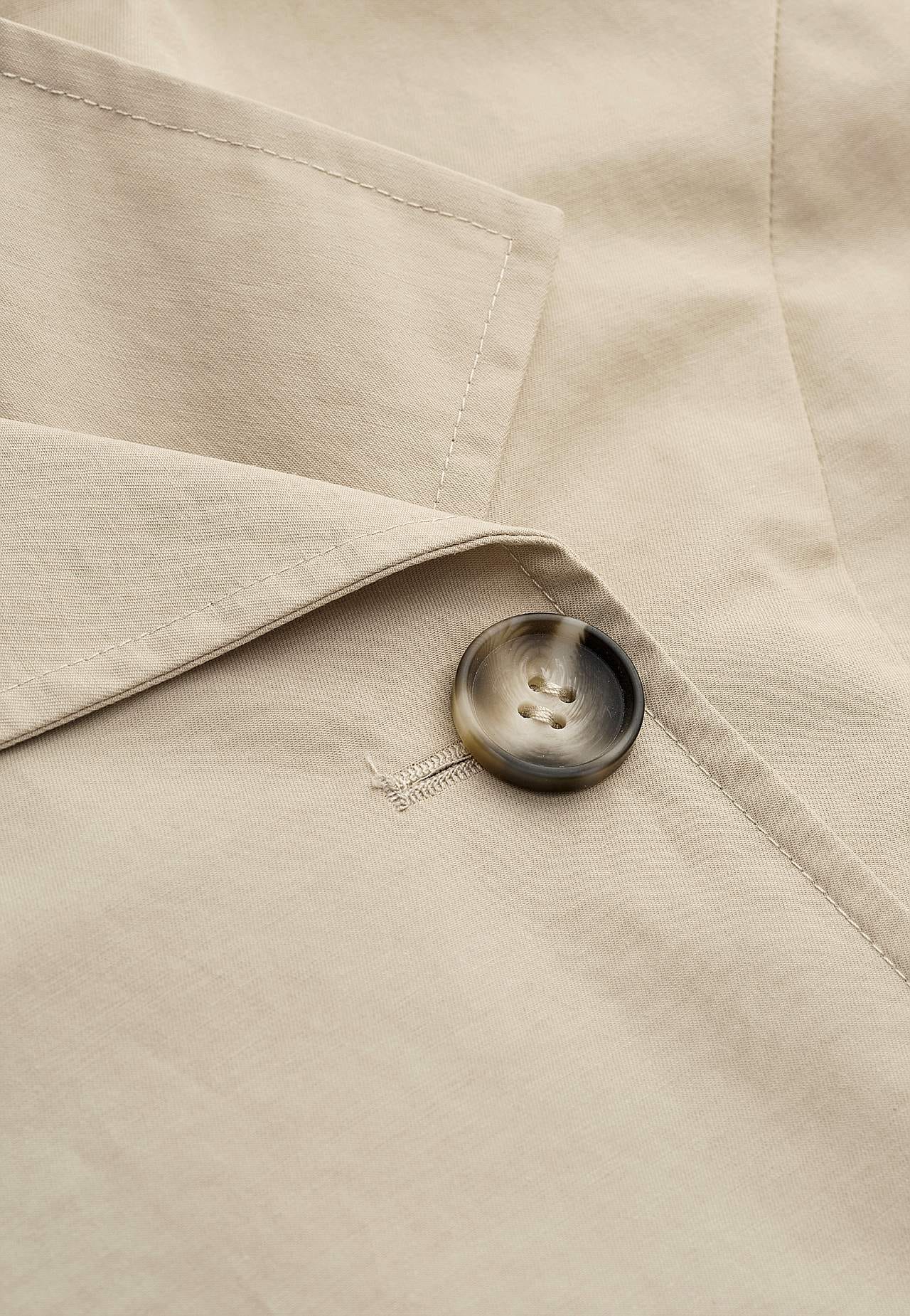 Dubbel-borstige trenchcoat