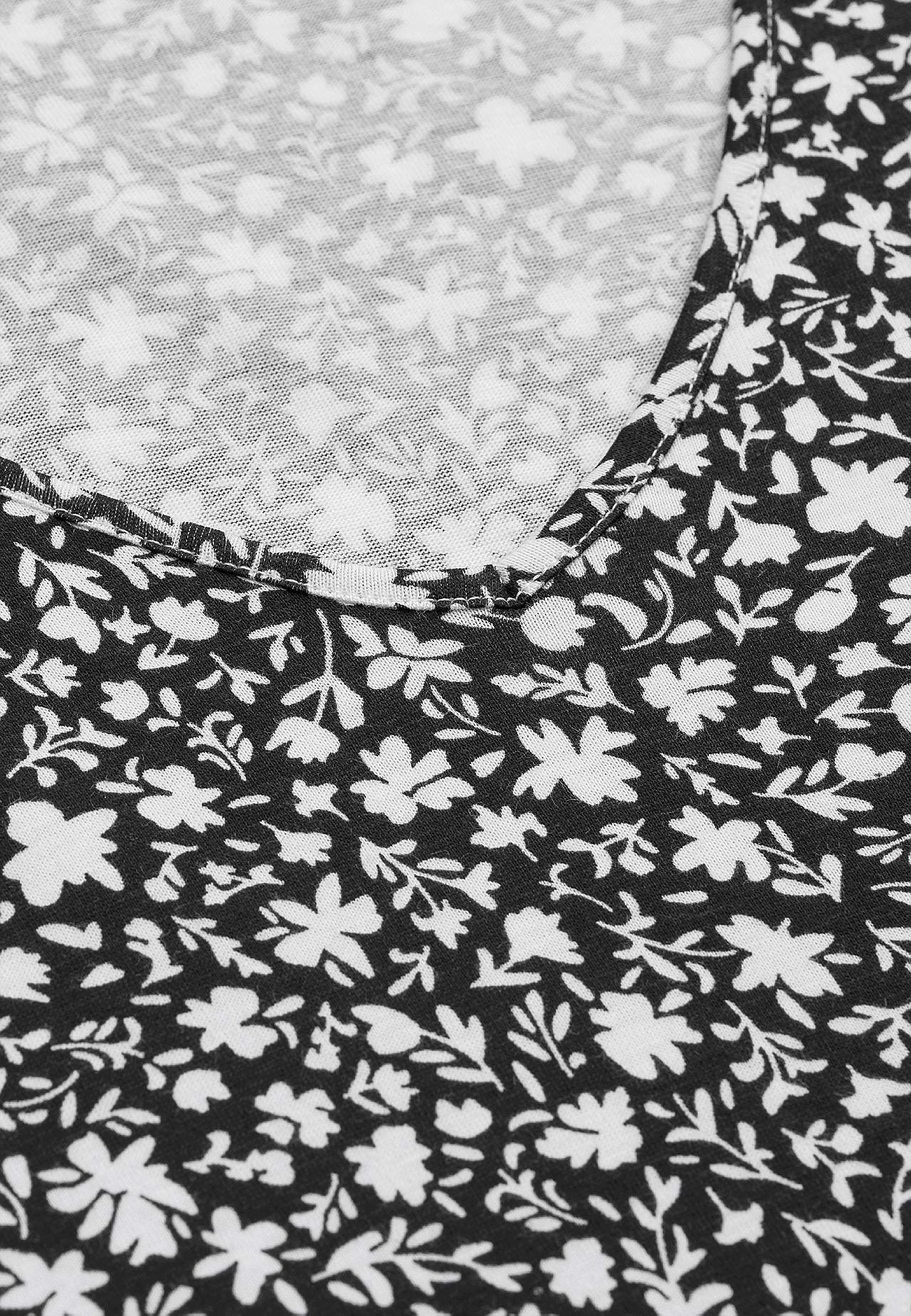 Kleine bloemen jersey tuniek