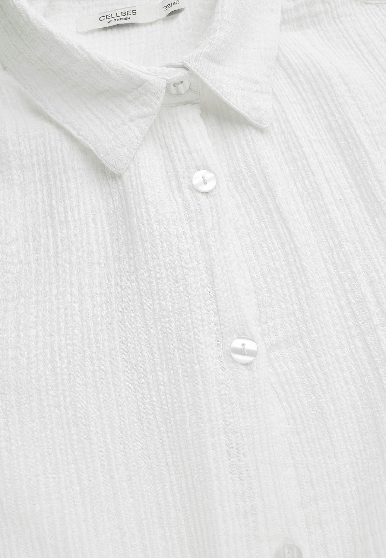 Lang shirt van gekreukt katoen