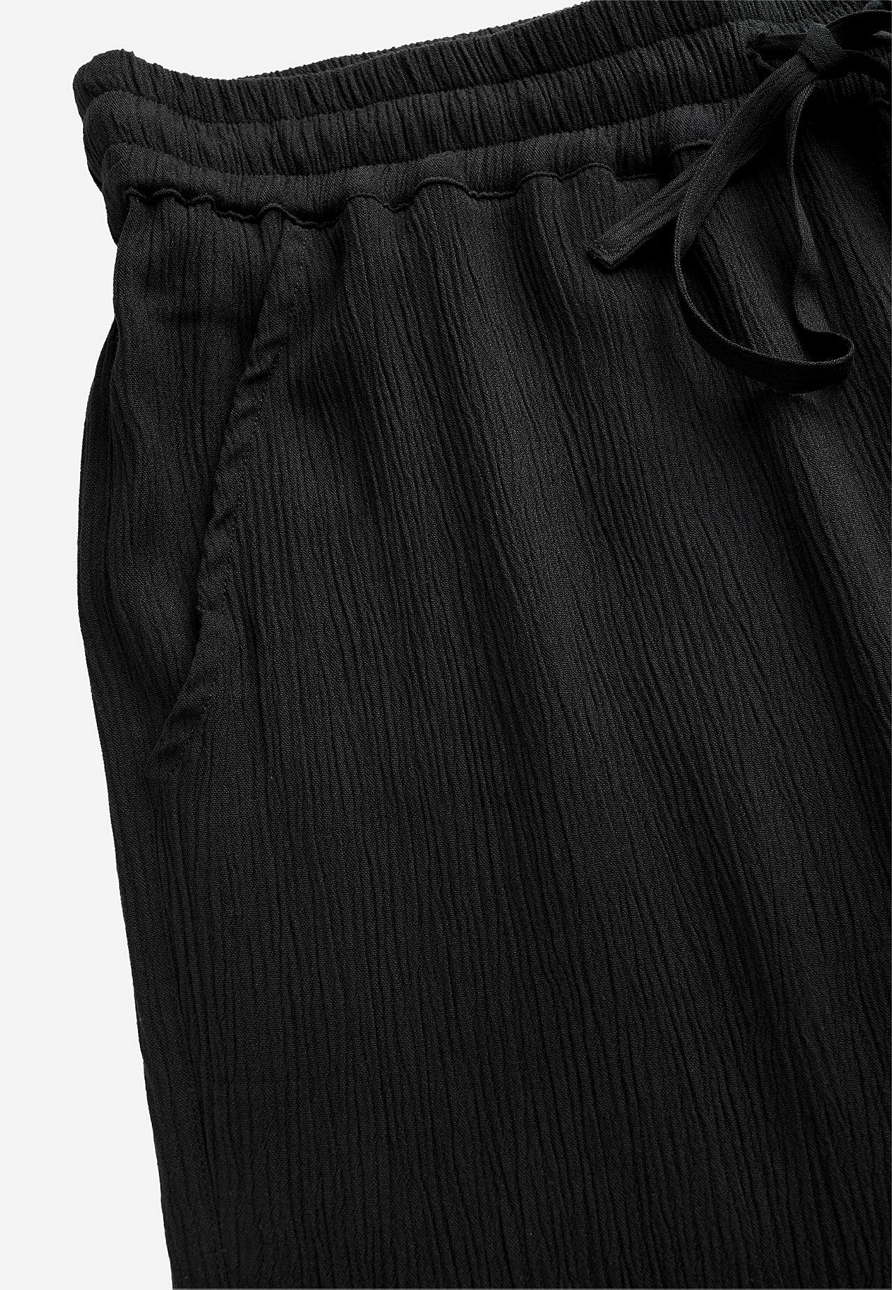 Broek van viscose-crêpe