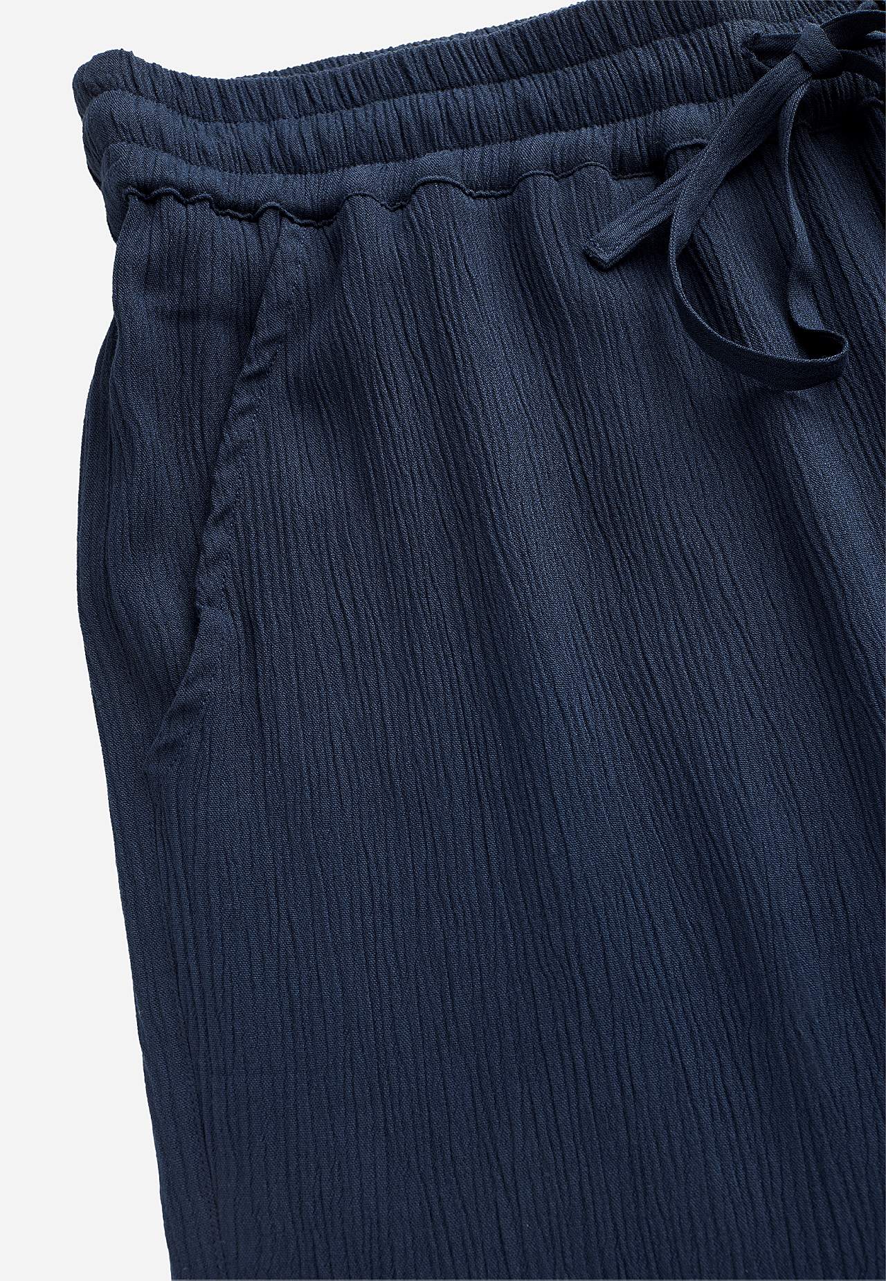 Broek van viscose-crêpe