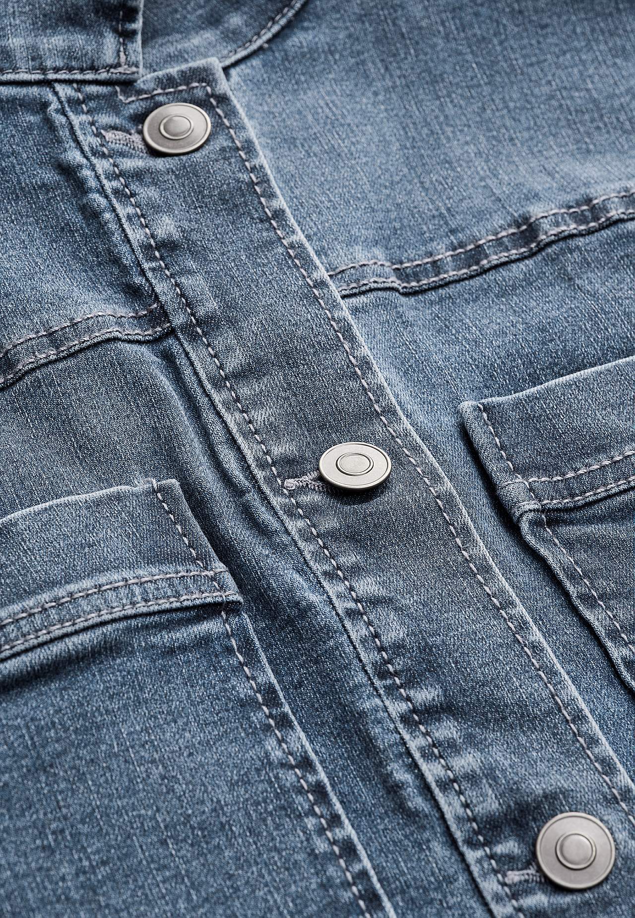 Denim jas met rek
