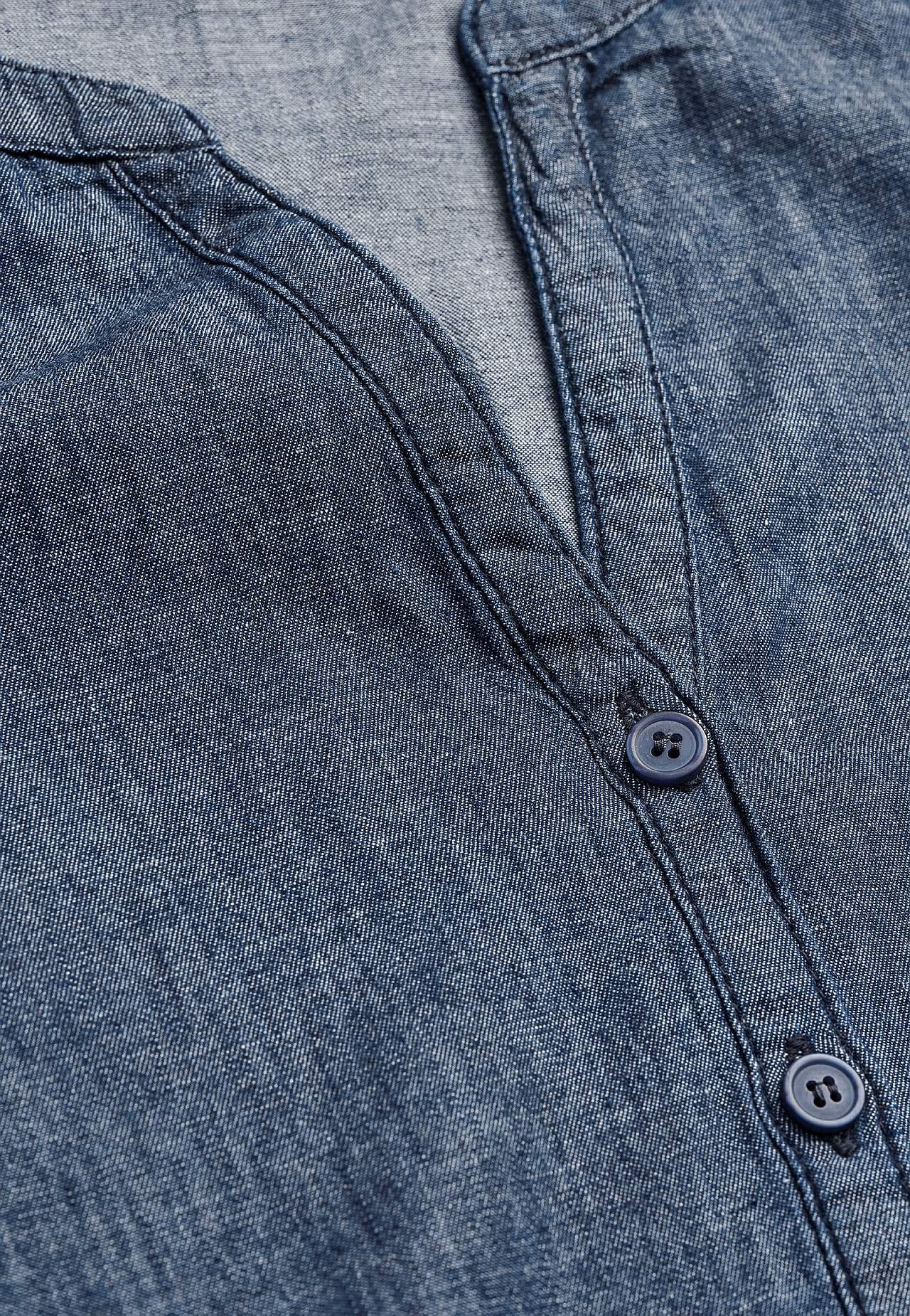 Denim jurk met knoppen