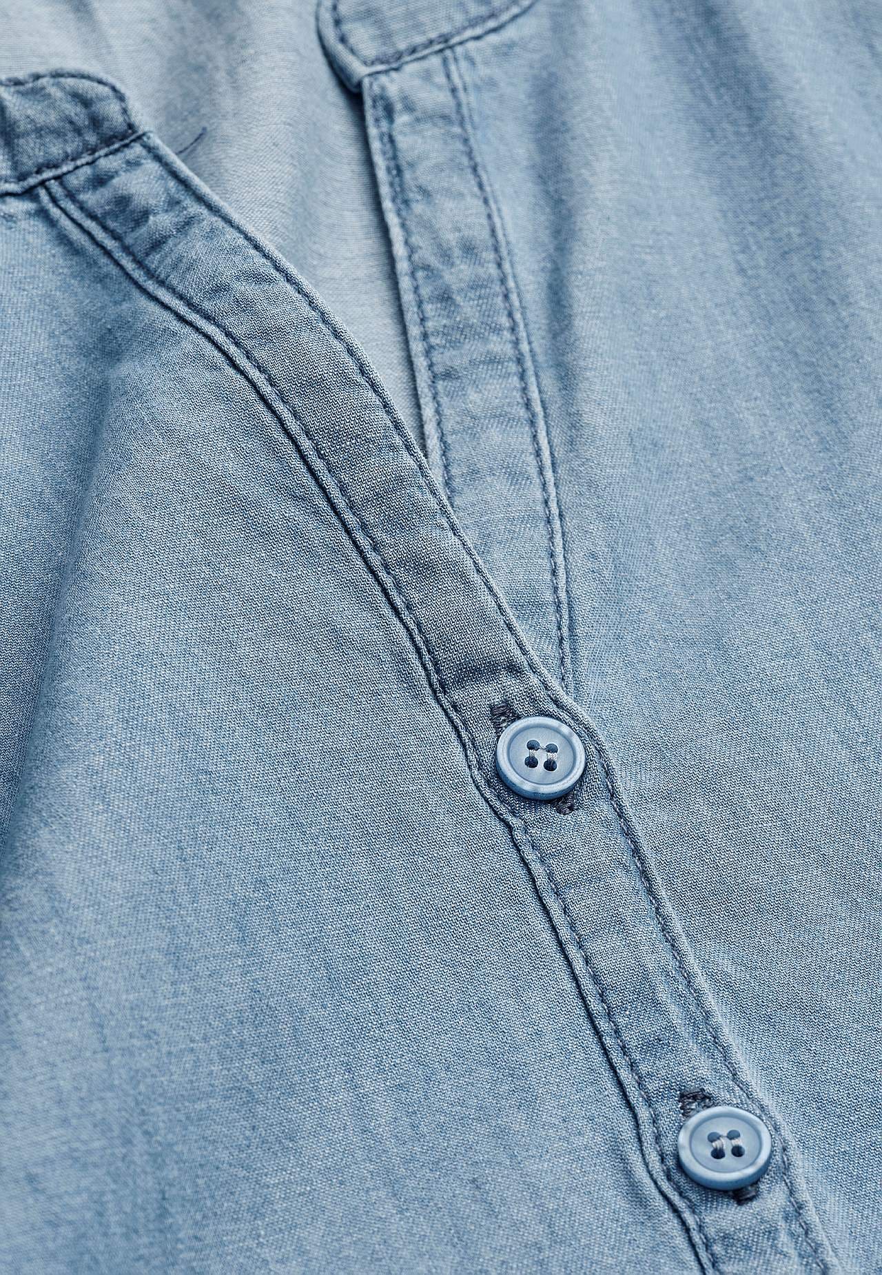 Denim jurk met knoppen