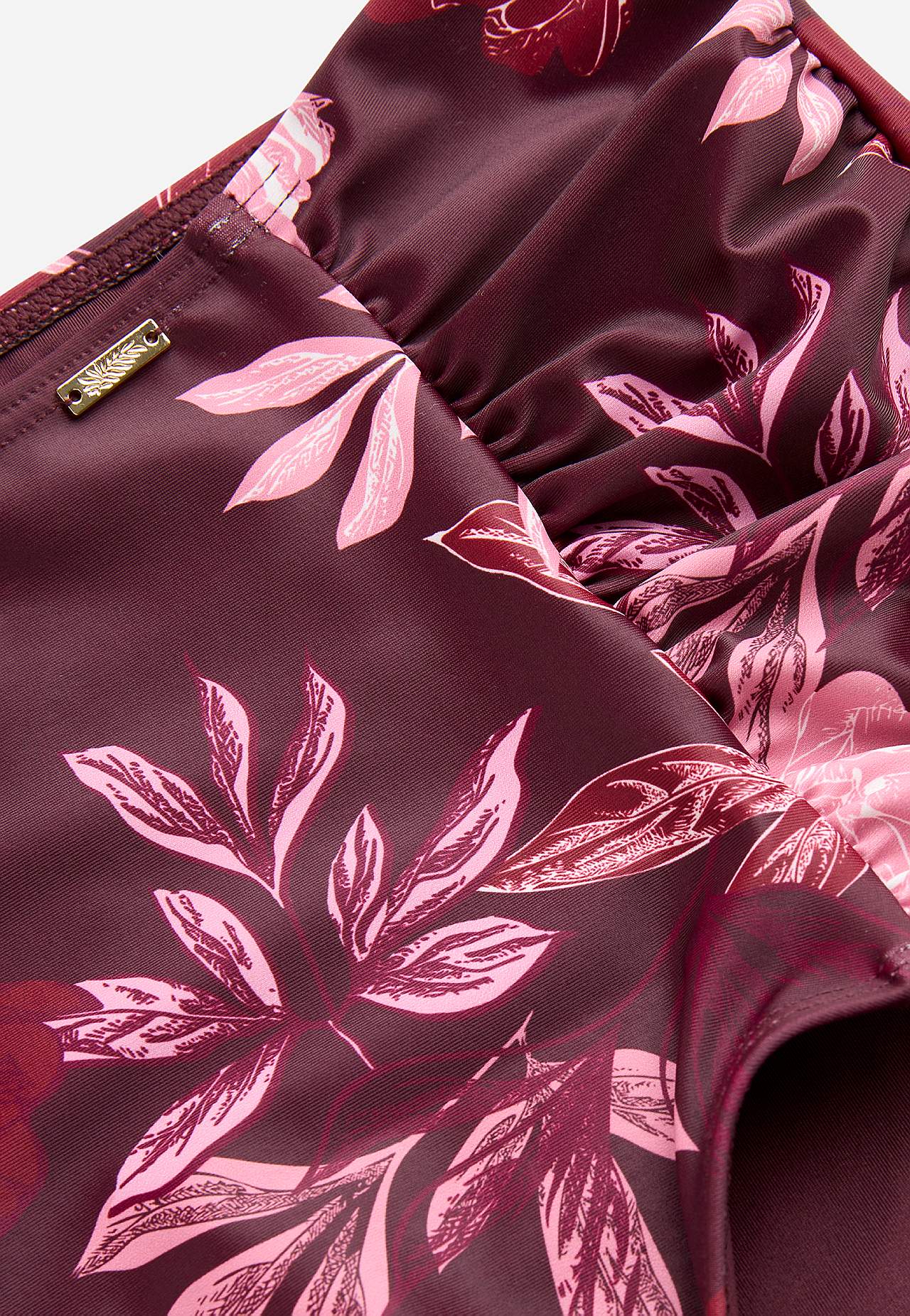 Bikinibroekje met patroon met hoge taille