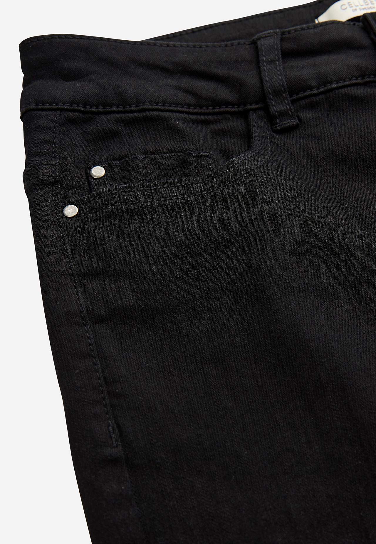 Cropped jeans met vijf zakken ontwerp