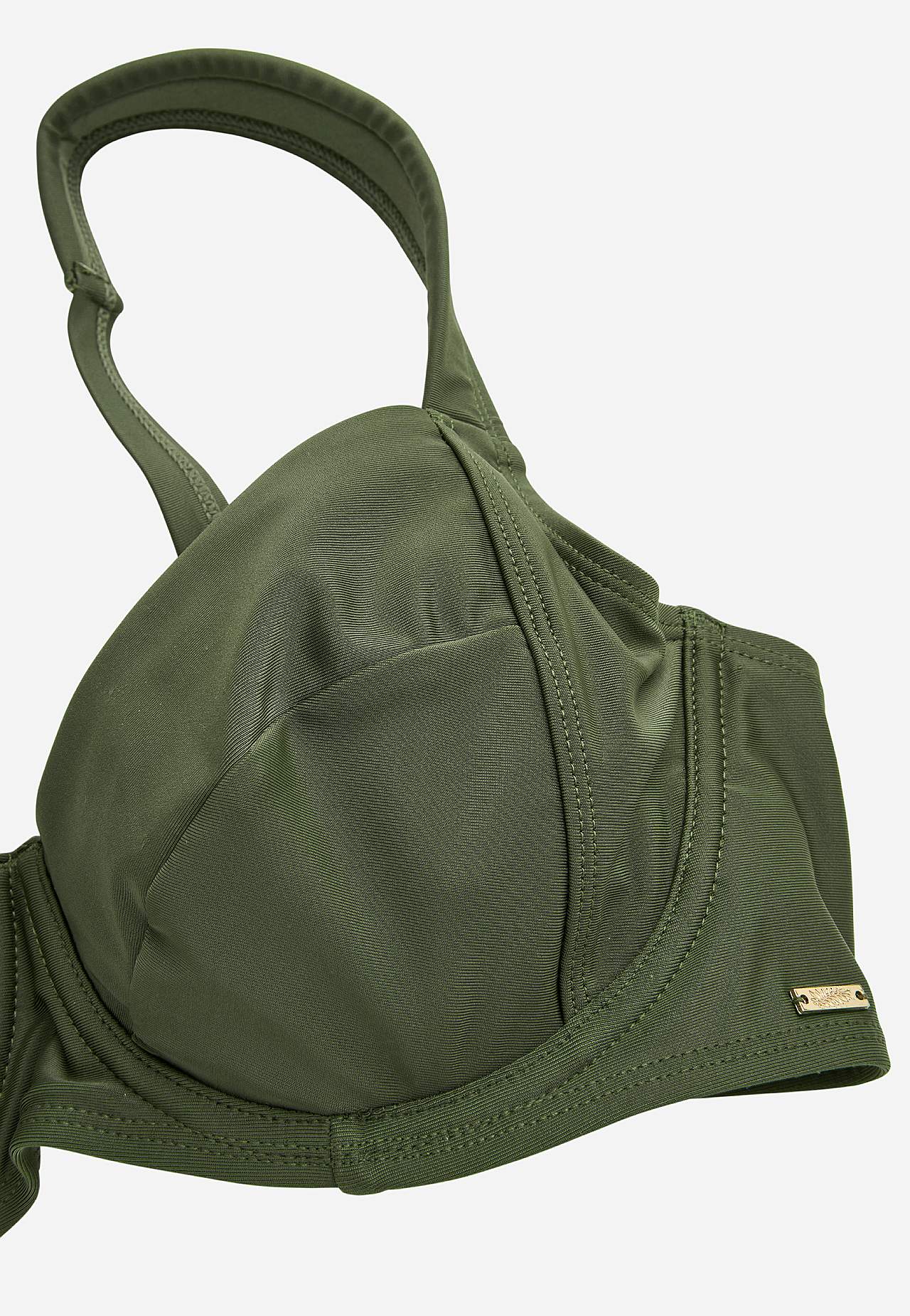 Effen-gekleurde bikini beha