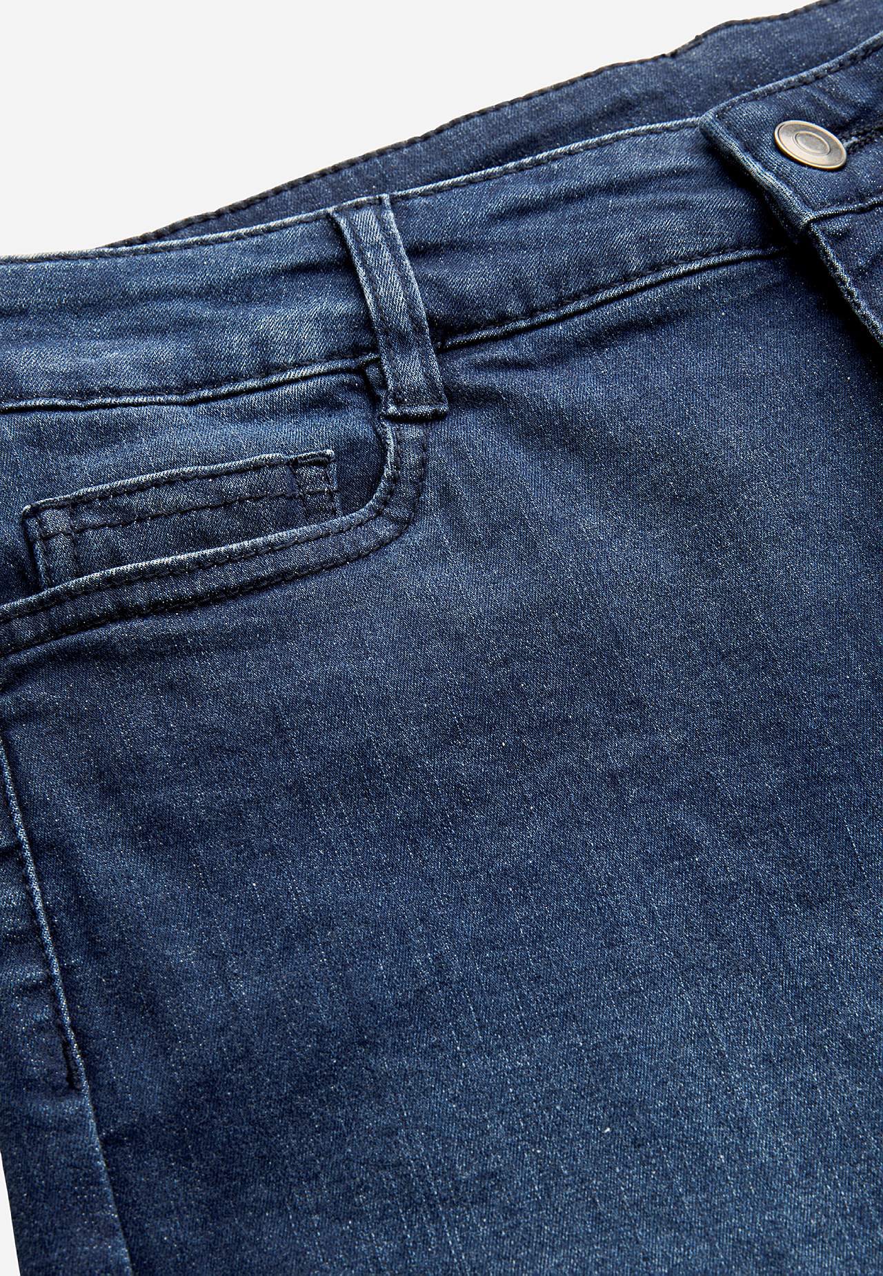 Jeansshort met comfortabelle rek