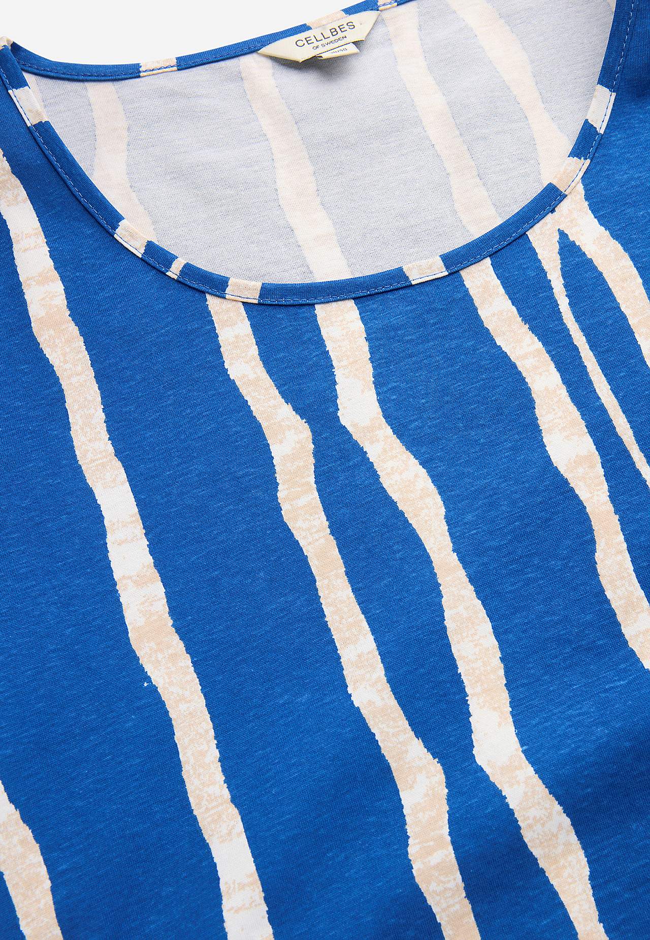 Jerseyjurk met patroon met zakken