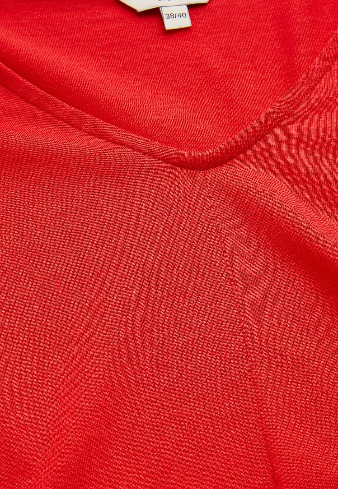 Jersey tuniek met flaterende plooi