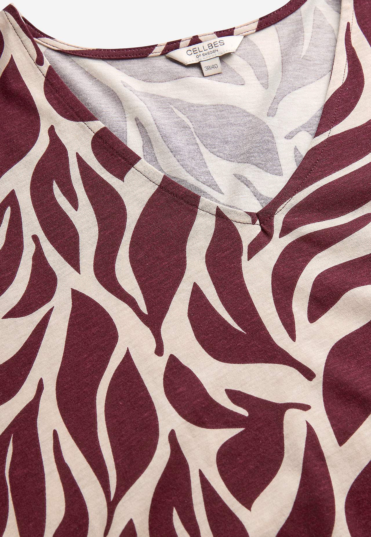 Jersey tuniek met patroon met zakken