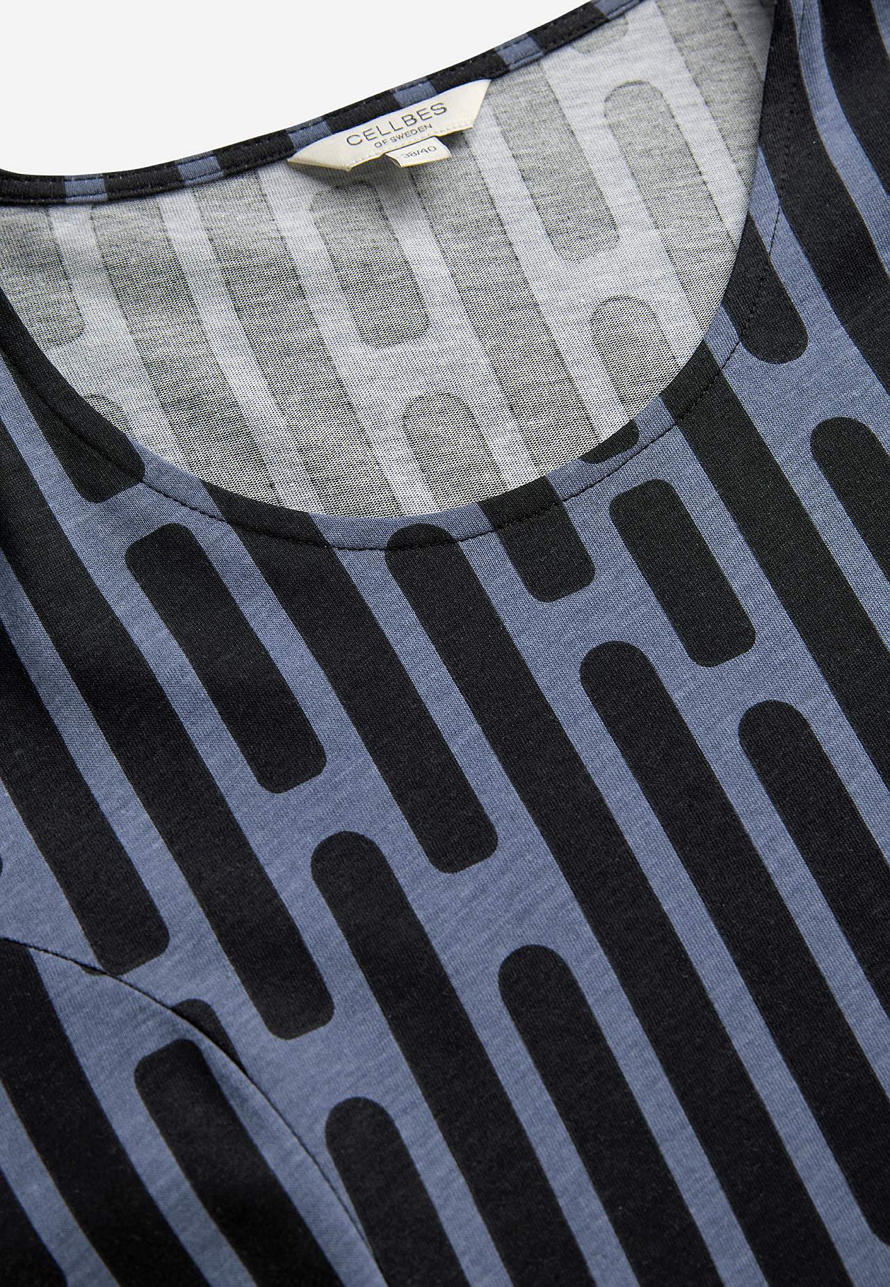Met patroon jerseyjurk met zakken