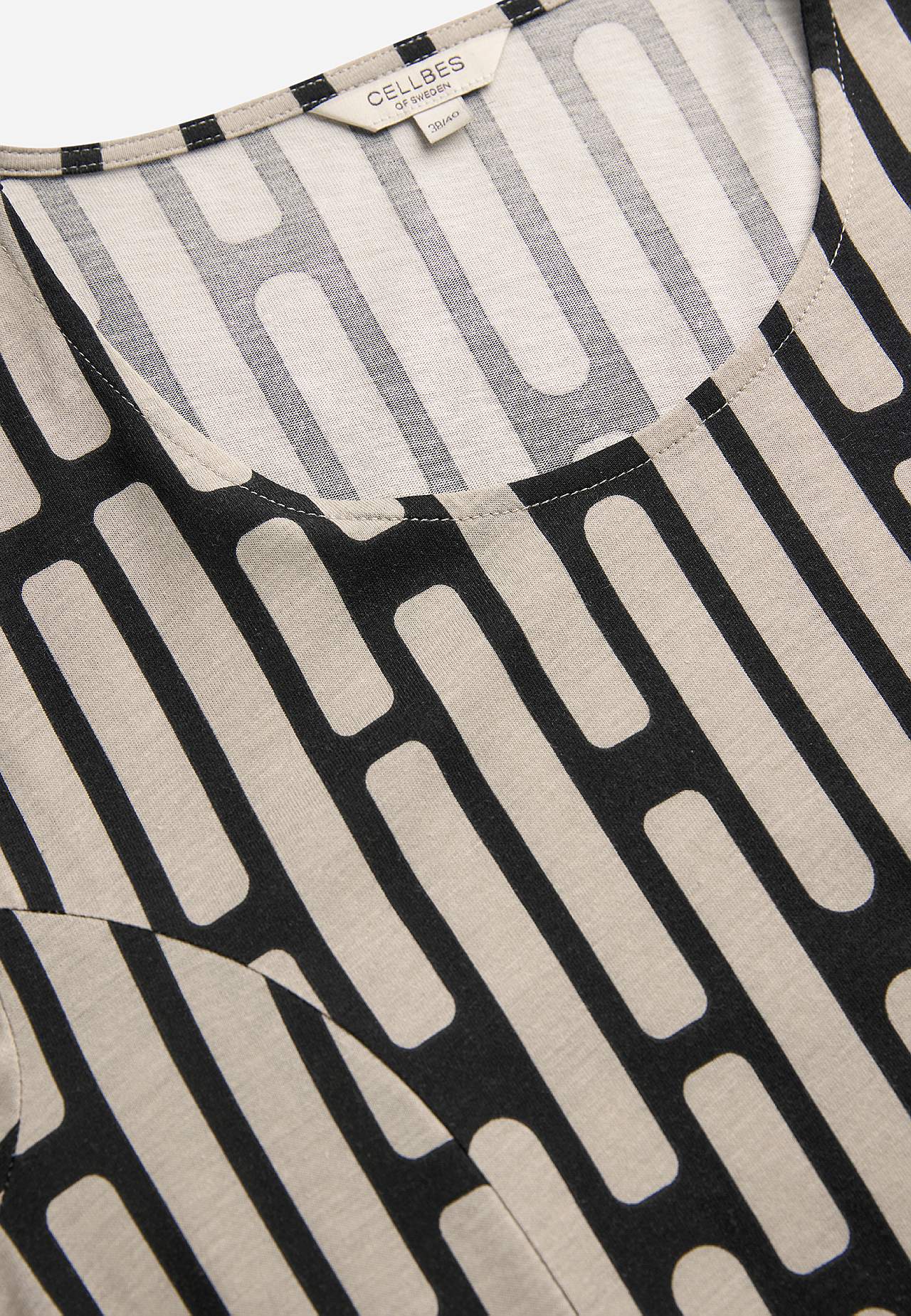 Met patroon jerseyjurk met zakken