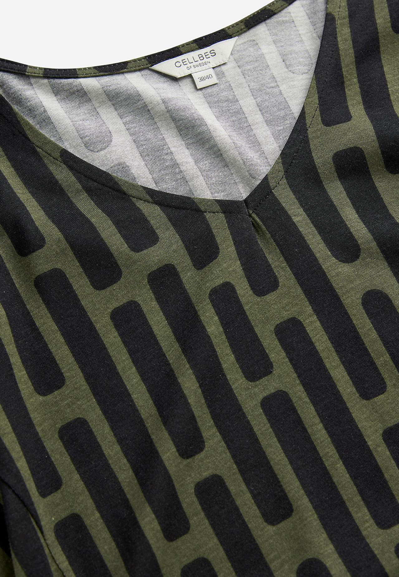 Met patroon jersey tuniek
