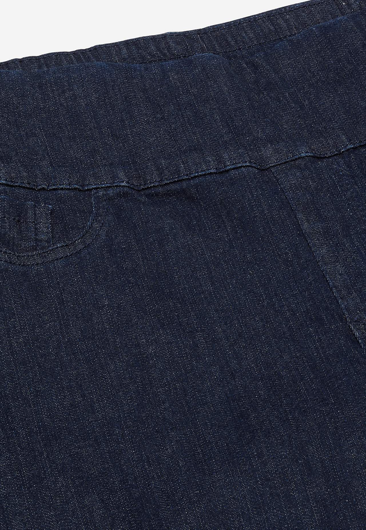 Spijkerbroek met hoge elastische taille