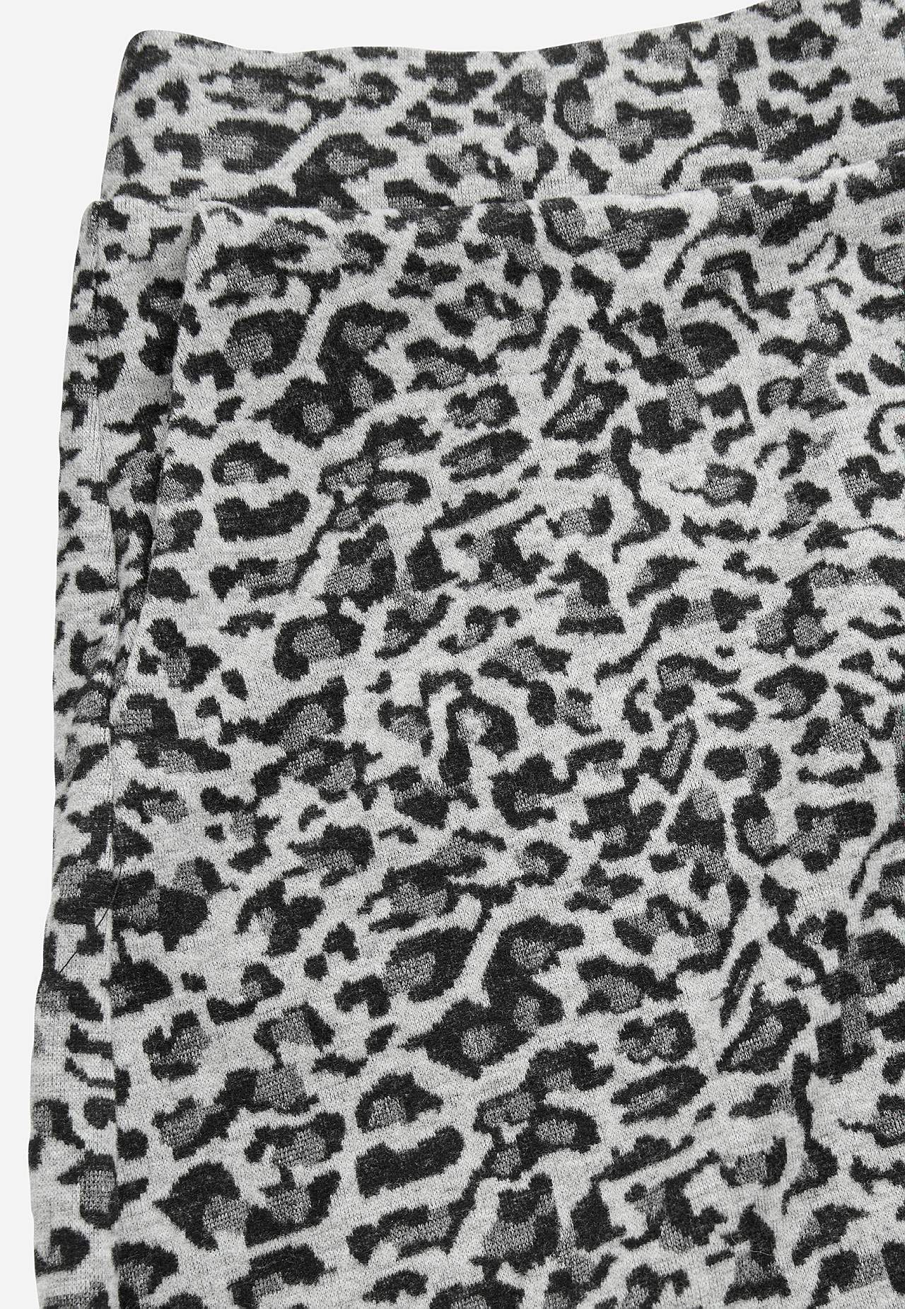 Flared jersey rok met zakken