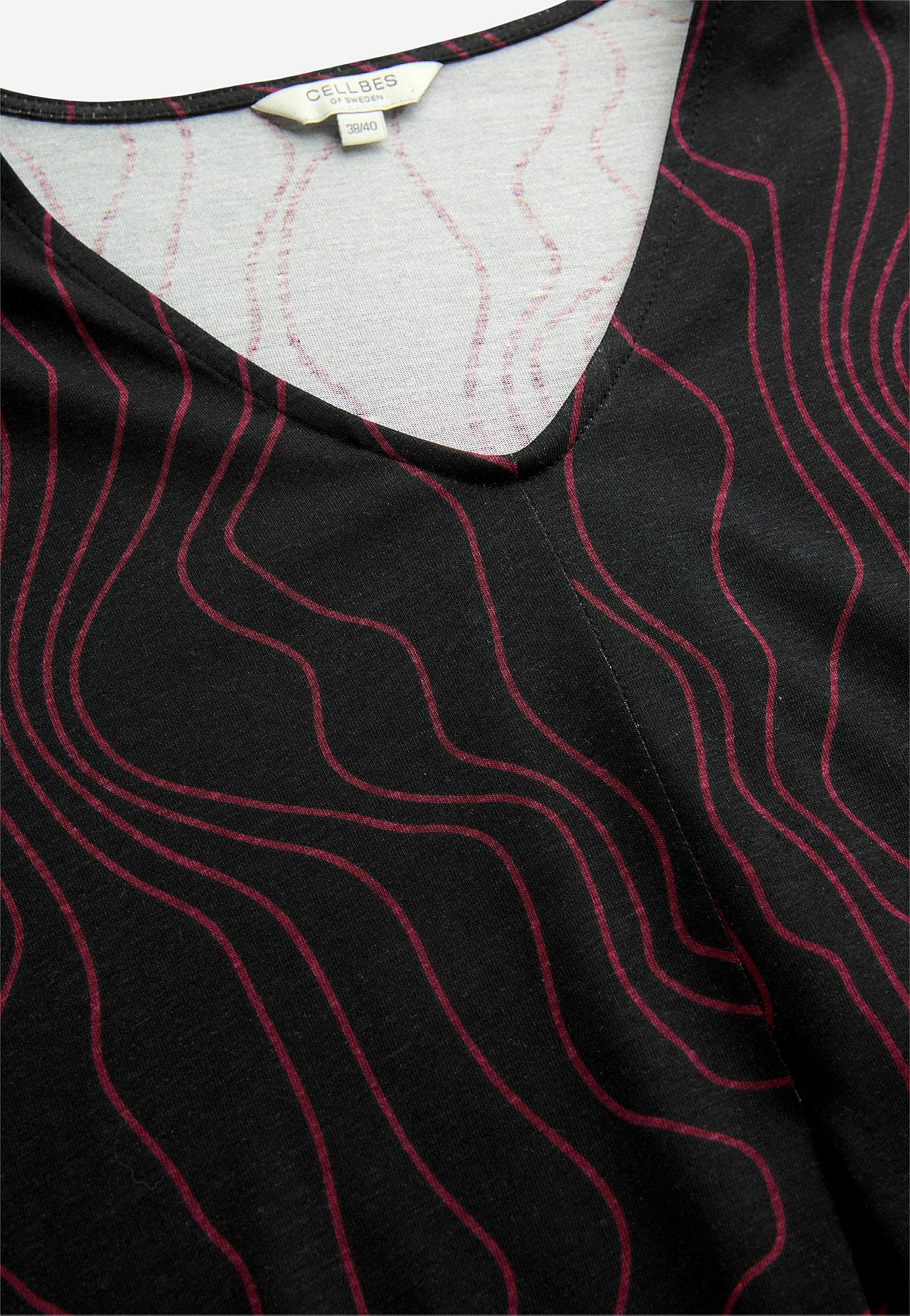 Jerseyjurk met een v-hals