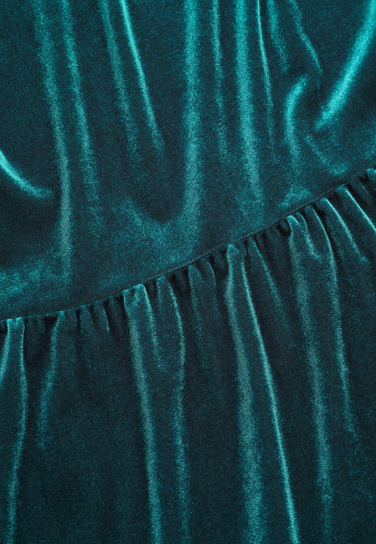 Velvet jurk met volanten