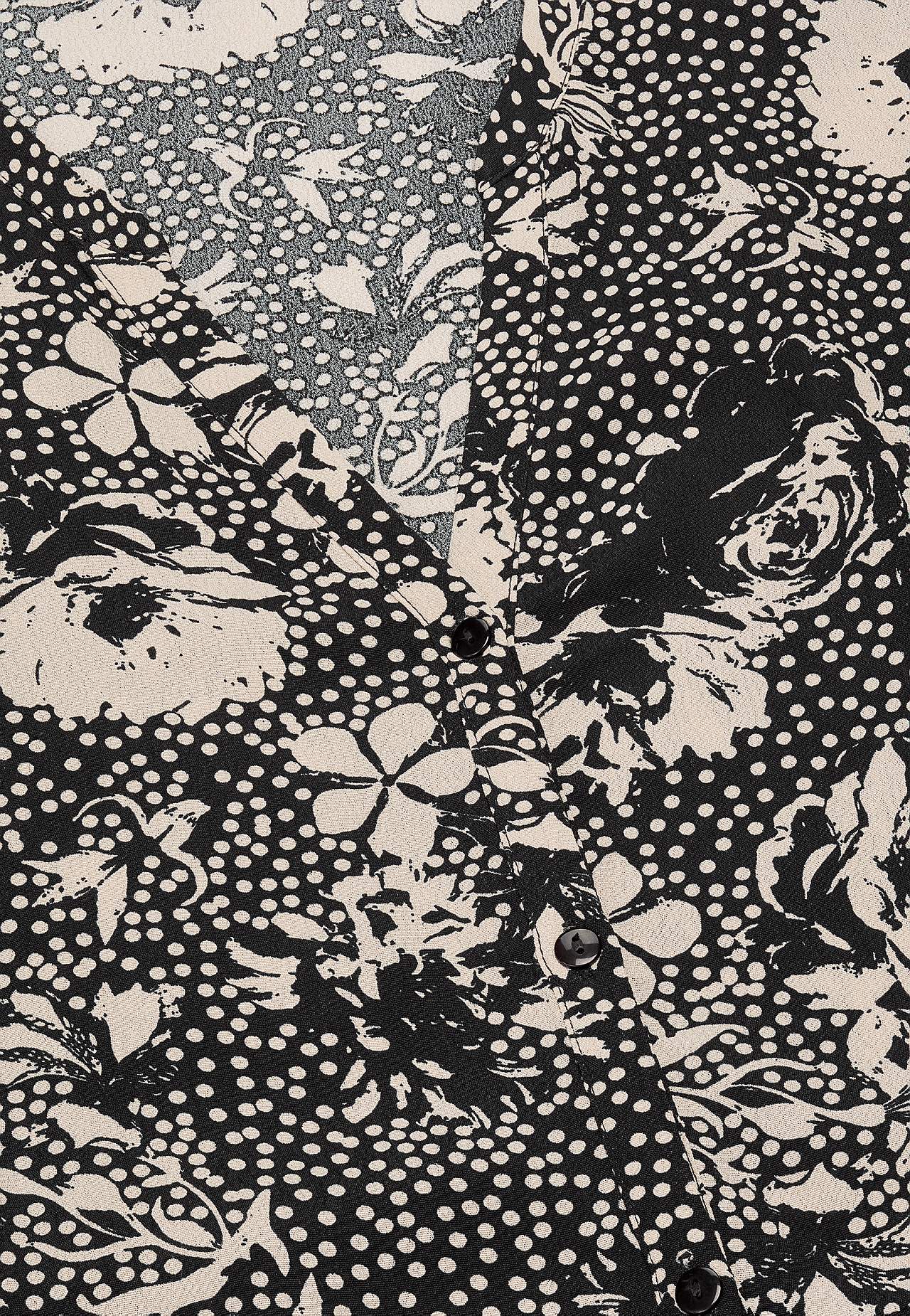 Jurk van viscose met een bloemenpatroon