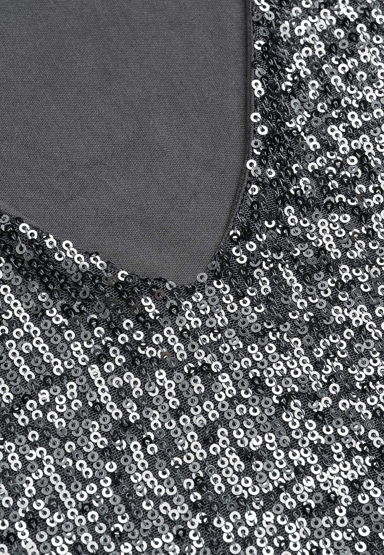 Pailettenjurk met een v-hals