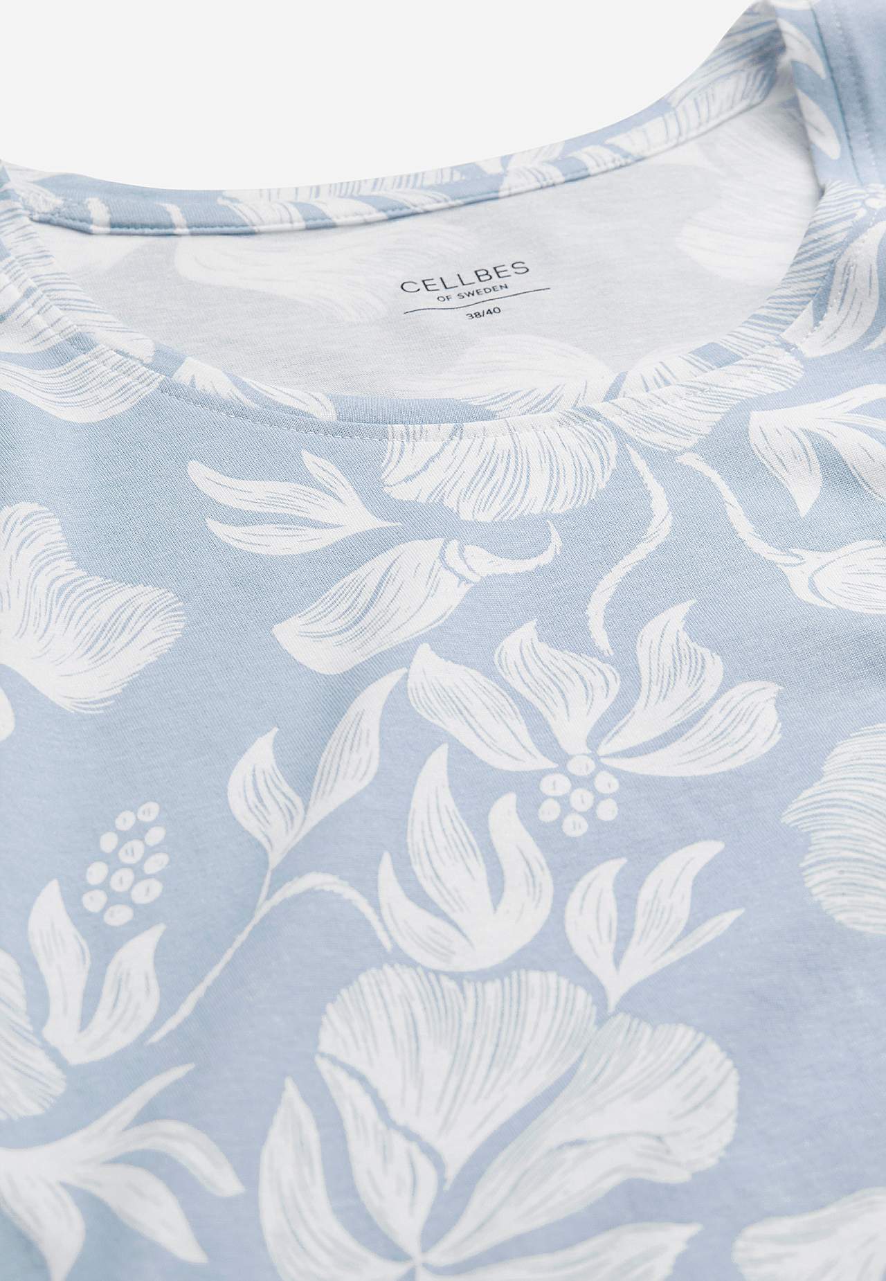 Nachtjurk met korte mouwen van tricot