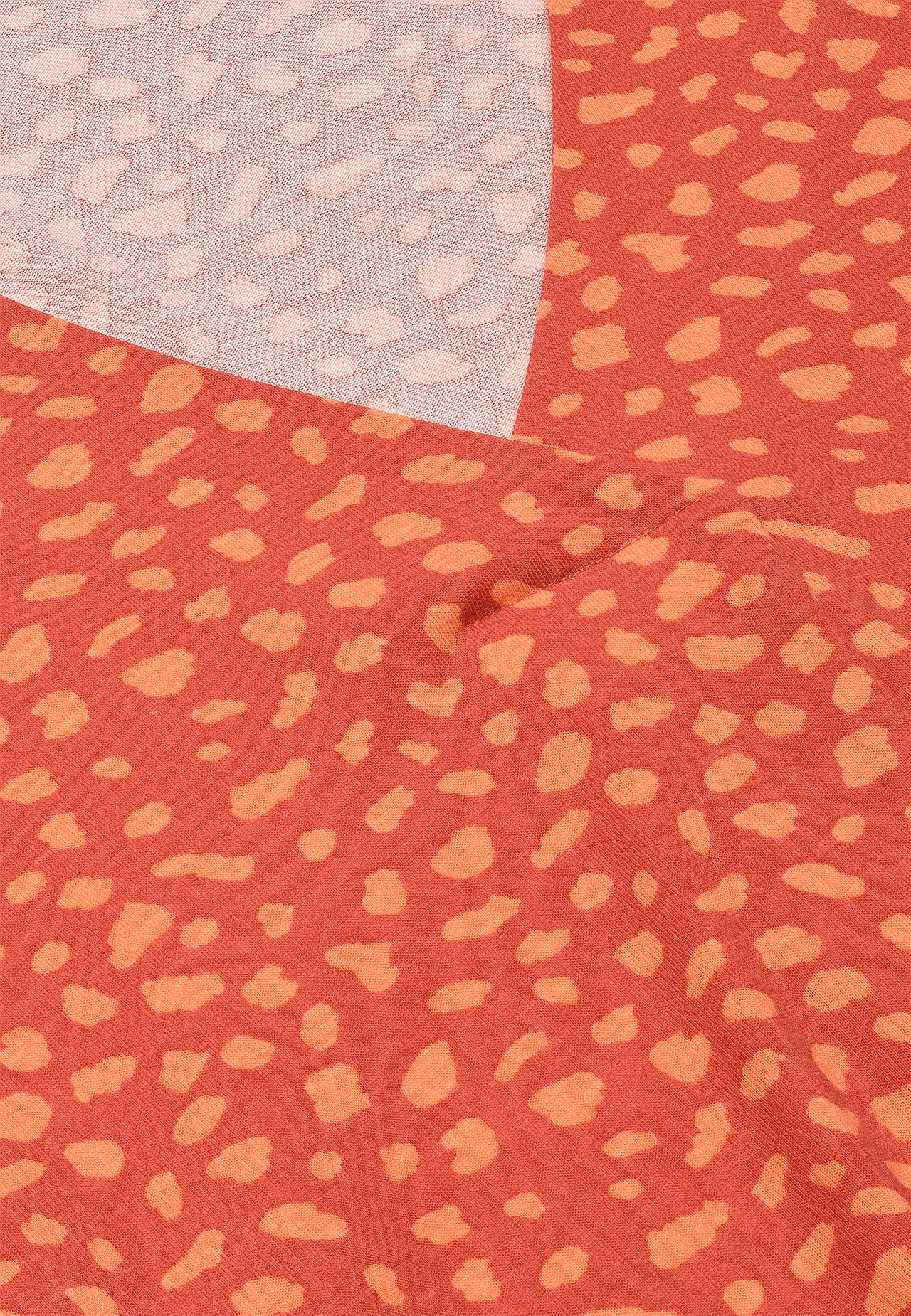 Jersey tuniek met kreuk detail