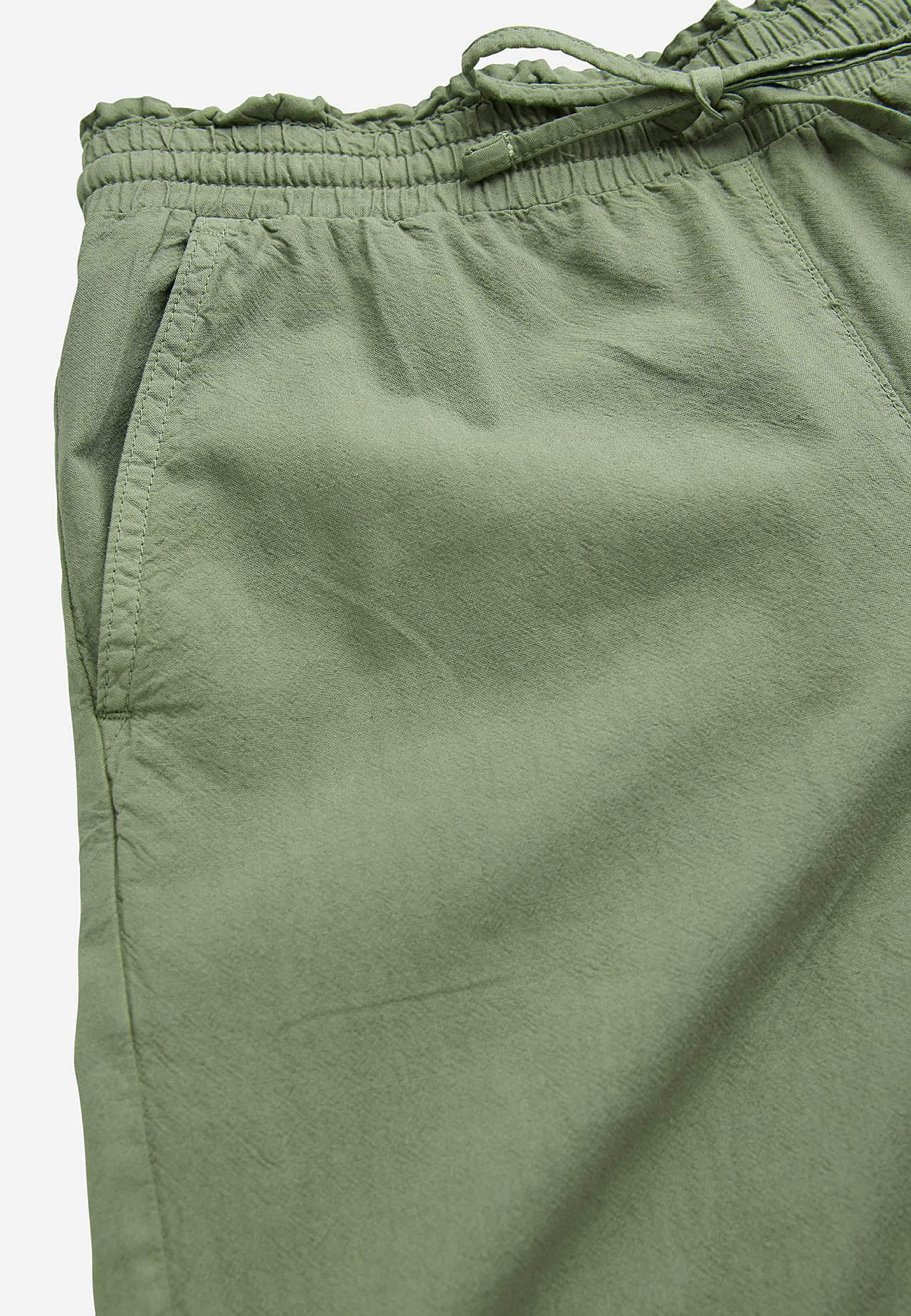 Broek van gewassen katoen